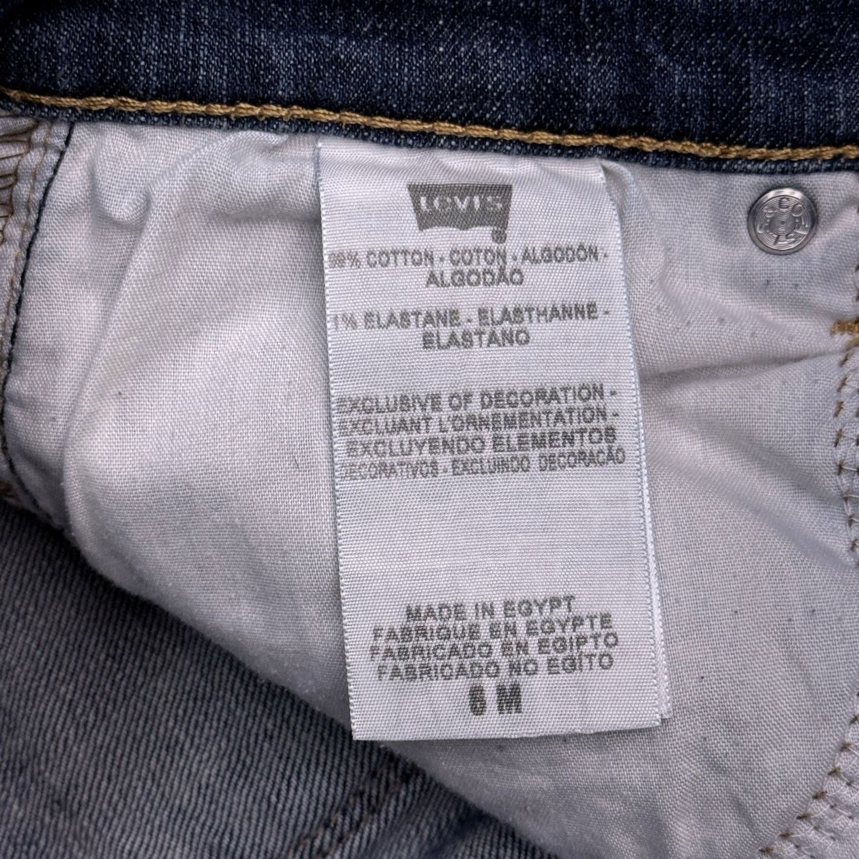 Levi's Levi's 515 Bootcut Jeans Womens 6 Medium Blue Mid Rise Stretch Denim 5-Pocket Classic Size 28" / US 6 / IT 42 - 5 Thumbnail