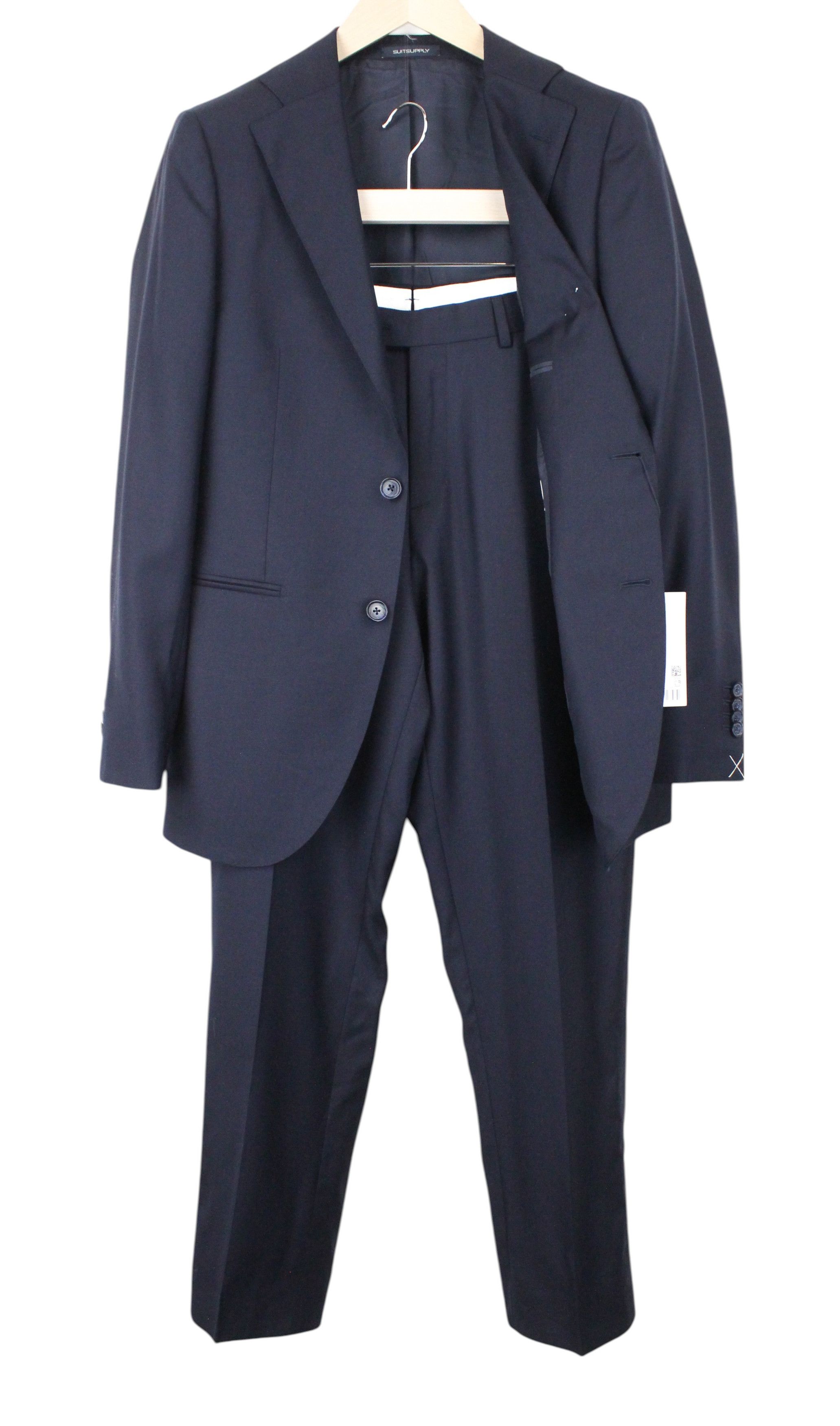 Suitsupply LA SPALLA UK36R Blue Wool 2 Piece Suit 67482 Size 36R - 1 Thumbnail