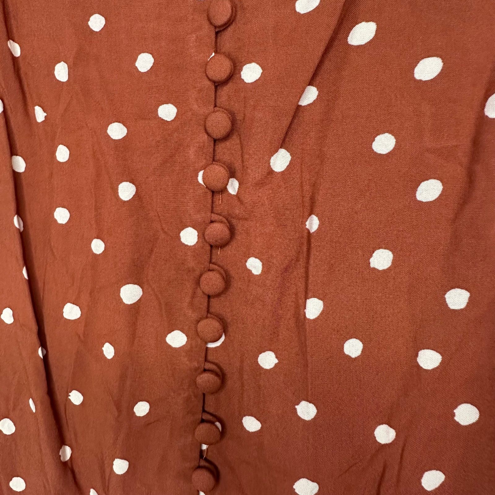 Madewell Madewell Burnt Clay Polka Dot Cami Tank Size 4 Size S / US 4 / IT 40 - 3 Thumbnail