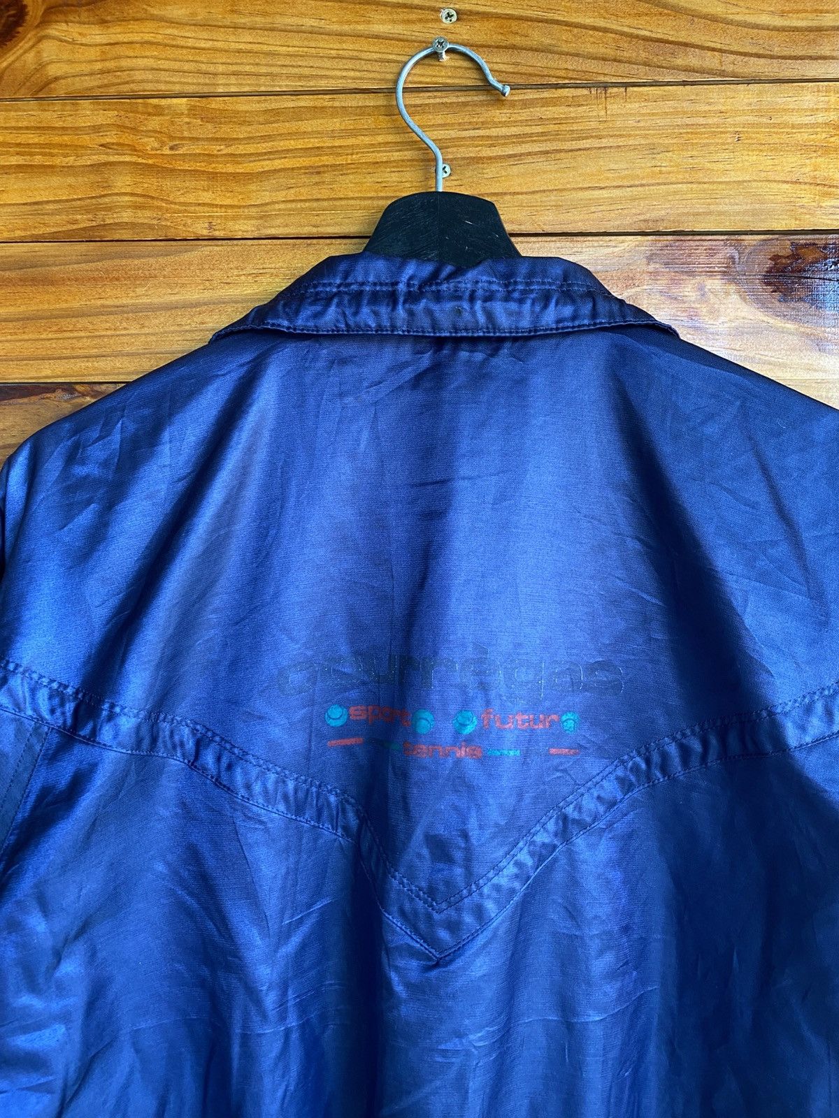 Courreges Vintage Courrèges Paris Sport Futur Windbreaker Jacket Blue Size US L / EU 52-54 / 3 - 12 Thumbnail