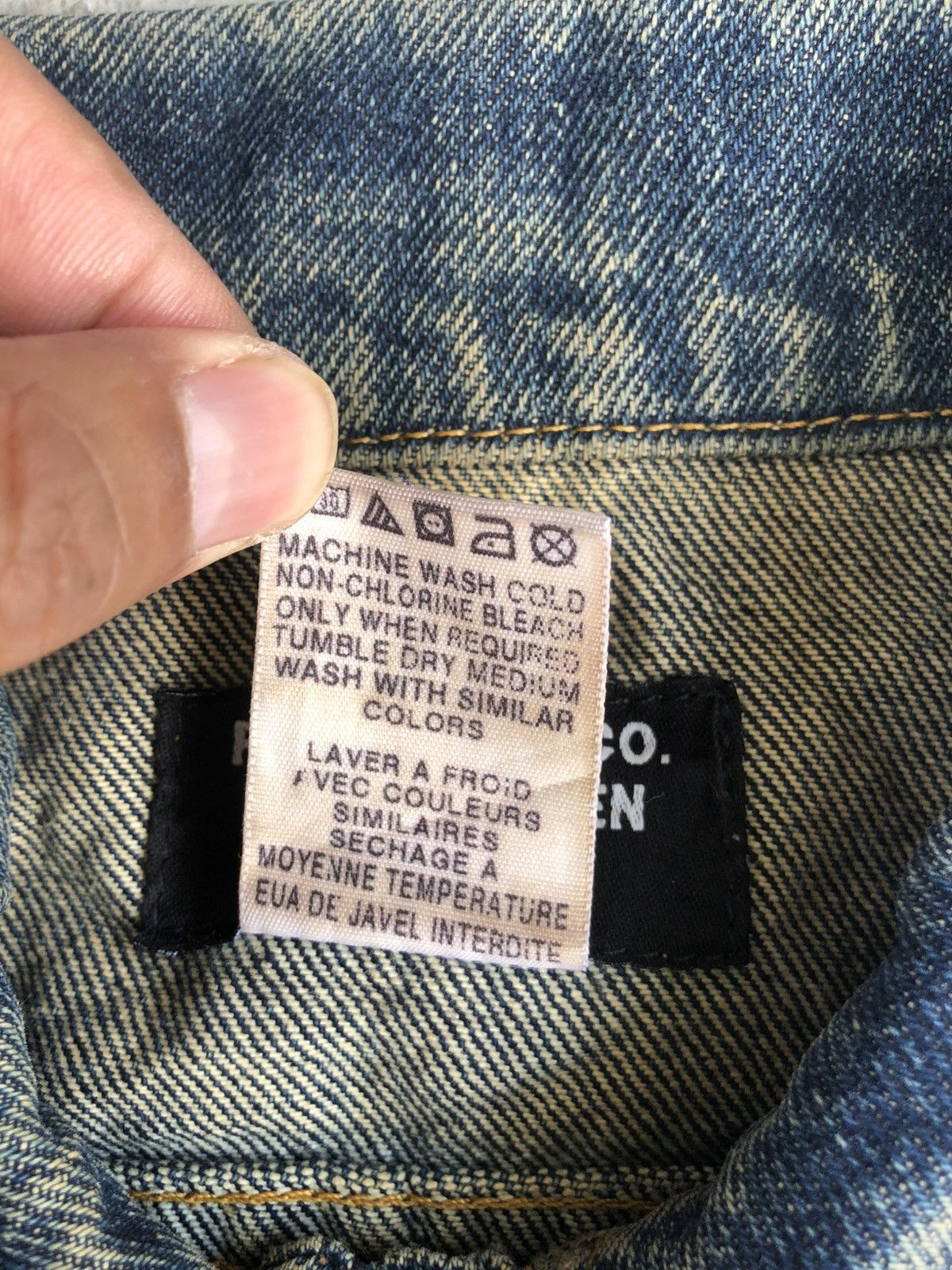 Ralph Lauren Vintage RL Ralph Lauren Denim Jacket Distressed Denim Size US XS / EU 42 / 0 - 21 Thumbnail