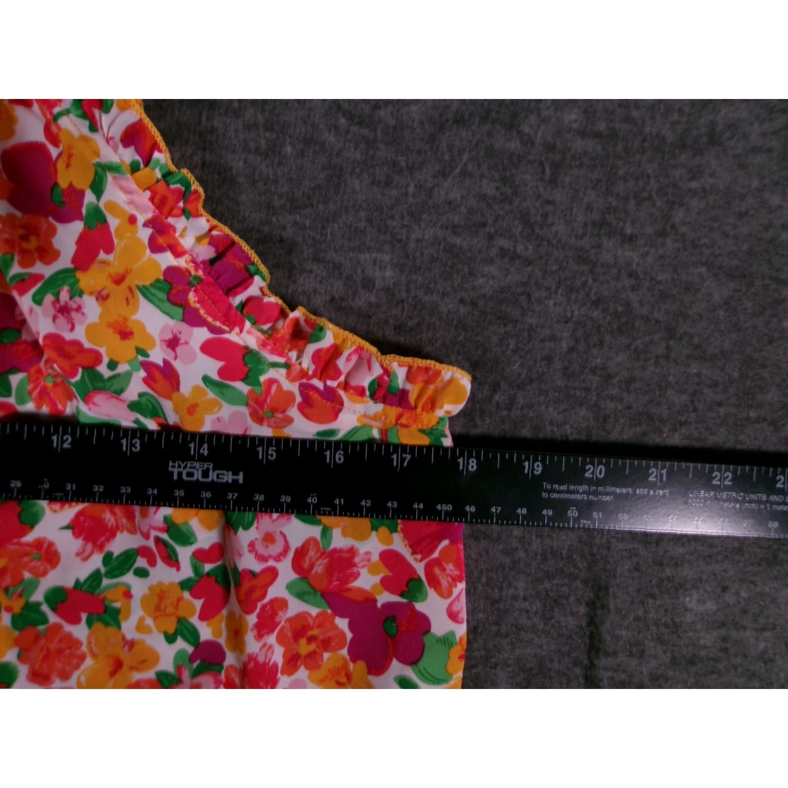 Shein Top Womens Medium Tunic Ditzy Floral Ruffle Halter Costal Beachy Resort Causal Size M / US 6-8 / IT 42-44 - 3 Thumbnail