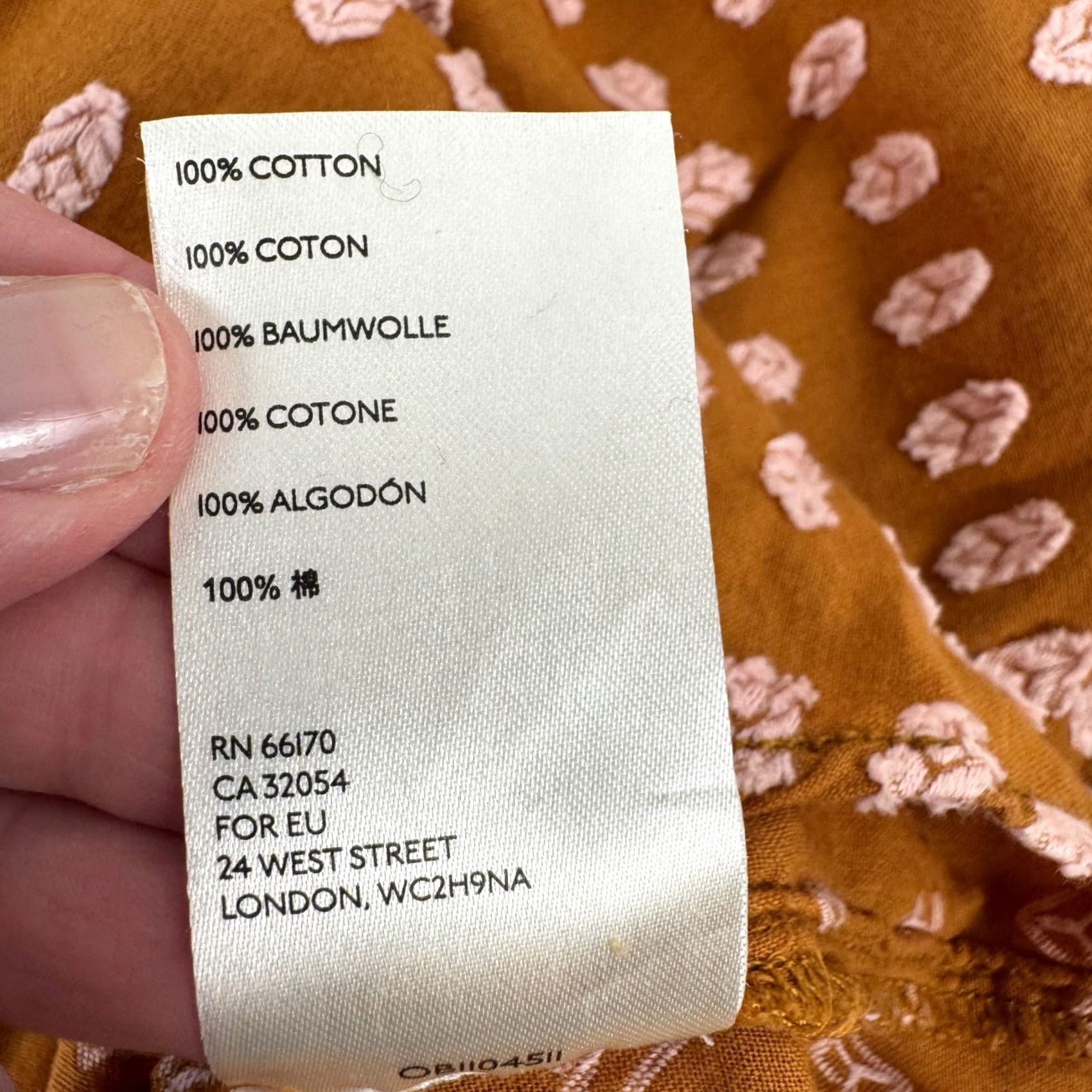 Anthropologie Anthropologie Pilcro Tavi Textured Button Down Blouse Rust Orange S OB1104511 Size S / US 4 / IT 40 - 7 Thumbnail
