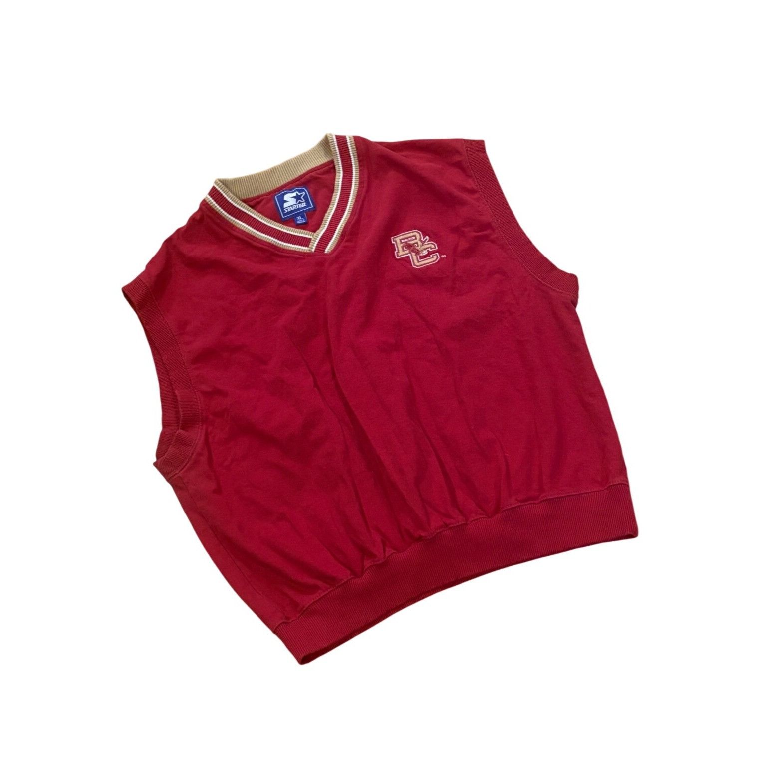 Starter Vintage 90s Starter Boston College Eagle Pullover Sweater Ve Size US XL / EU 56 / 4 - 3 Thumbnail