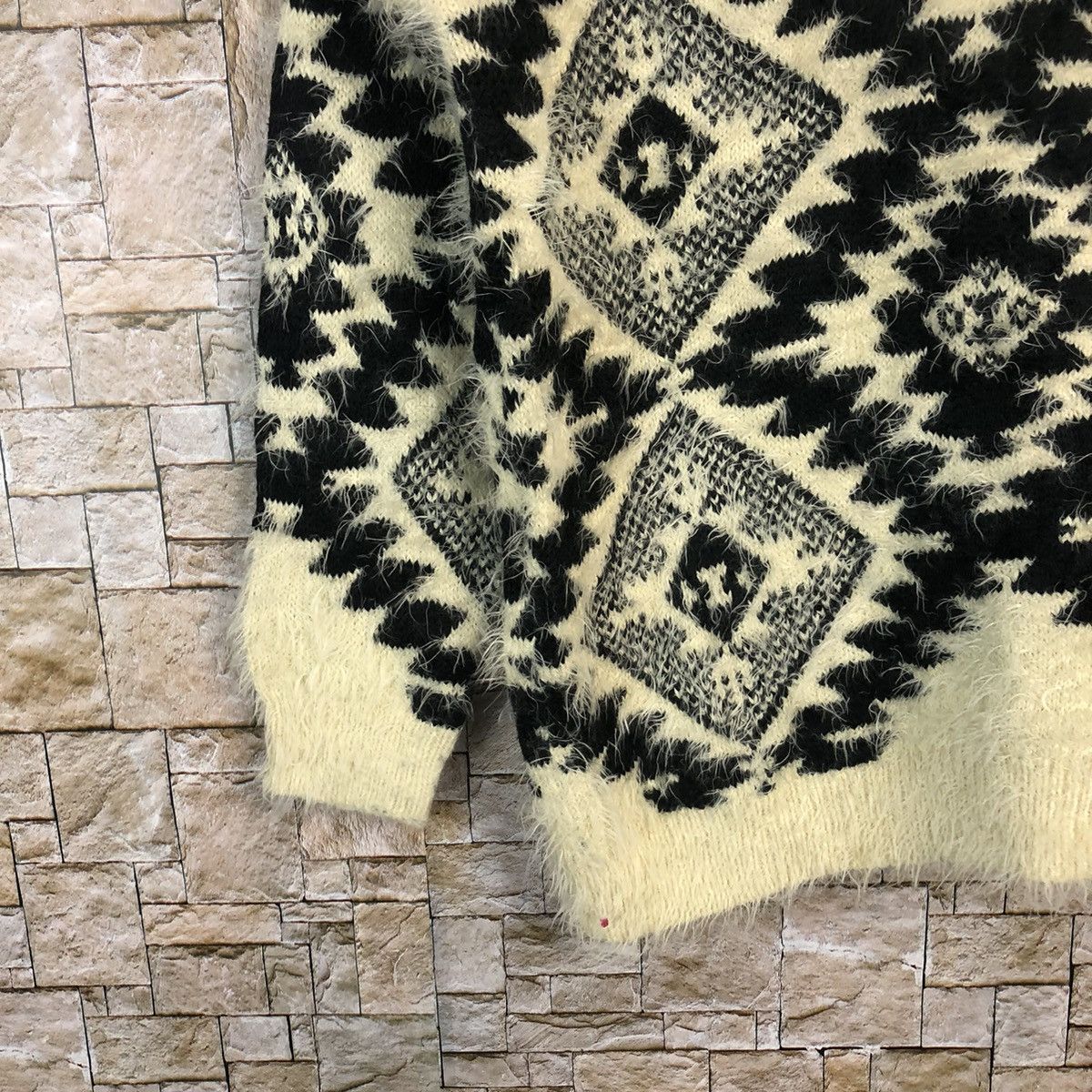 Vintage La do da White navajo design Knitwear #A755 Size M / US 6-8 / IT 42-44 - 7 Thumbnail