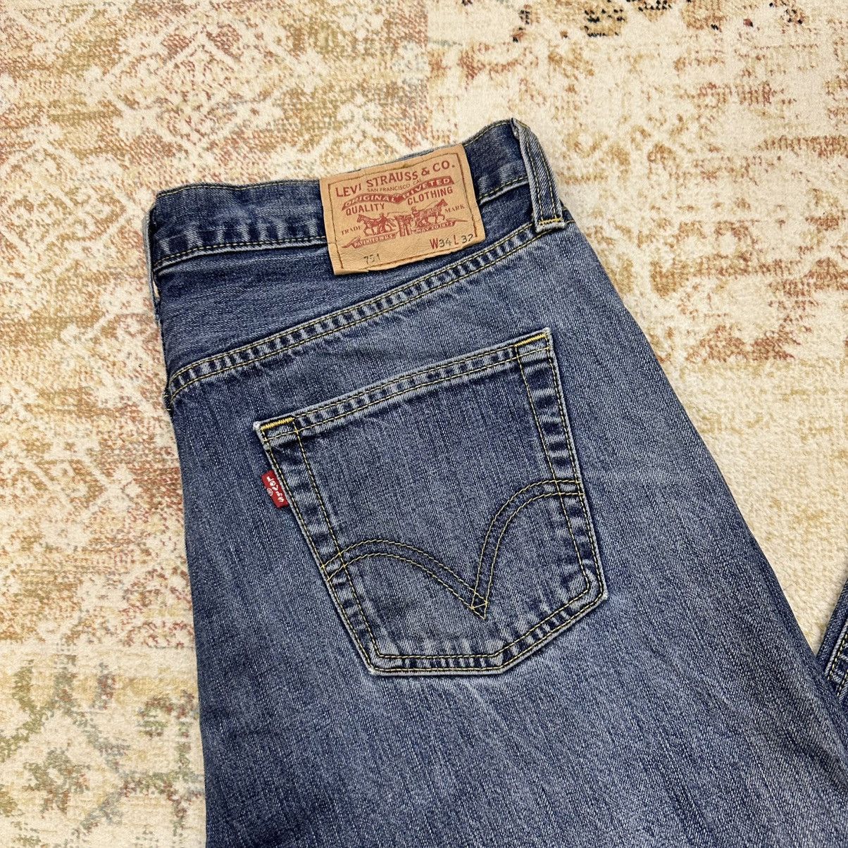 Levi's Vintage Clothing × Vintage Vintage Levi’s 751 Jeans W34xL32 Pants Old Money Y2K Size US 34 / EU 50 - 5 Thumbnail