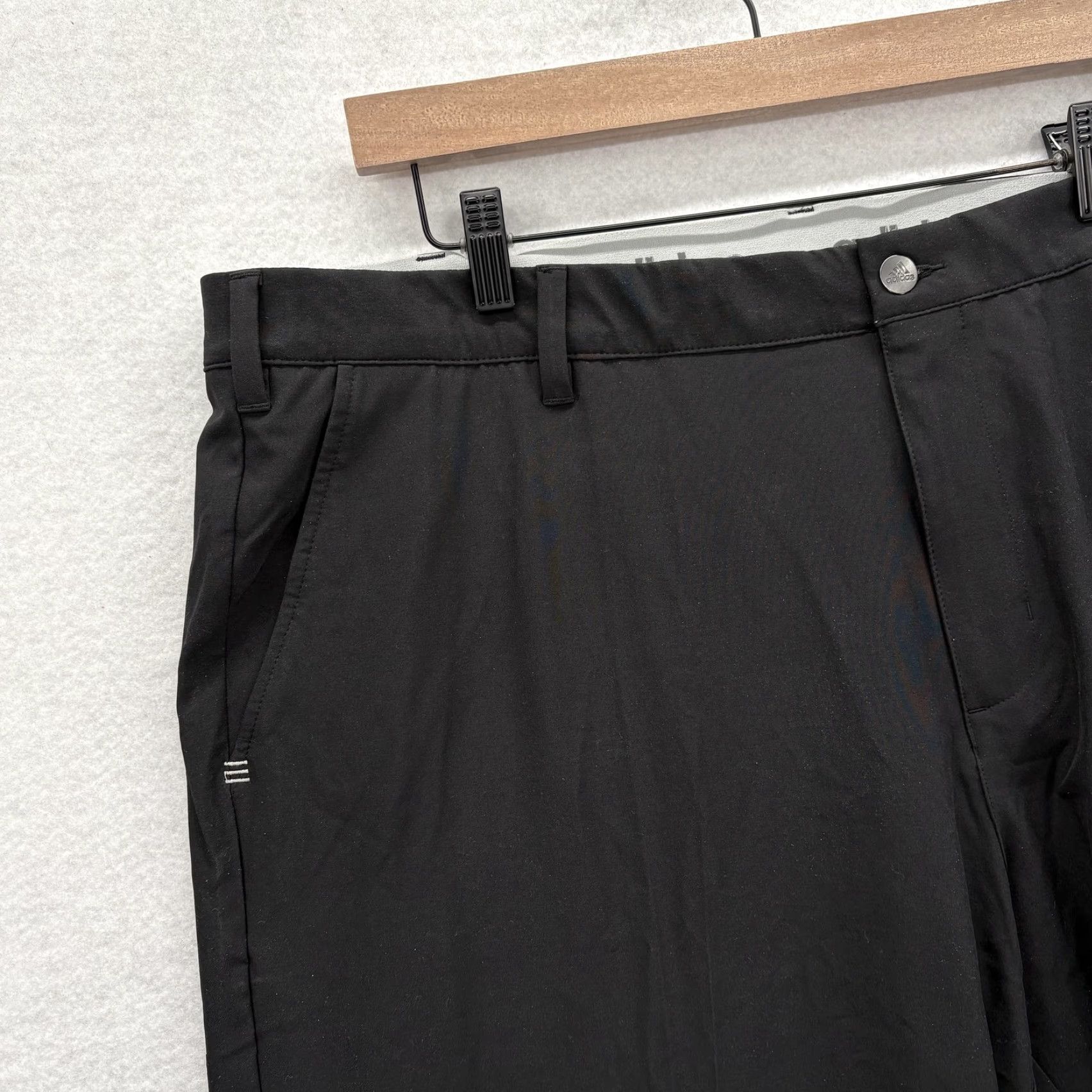Adidas Adidas Golf Pants Mens 42x30 Black Stretch Regular Fit Performance Tech Athletic Size US 42 / EU 58 - 3 Thumbnail