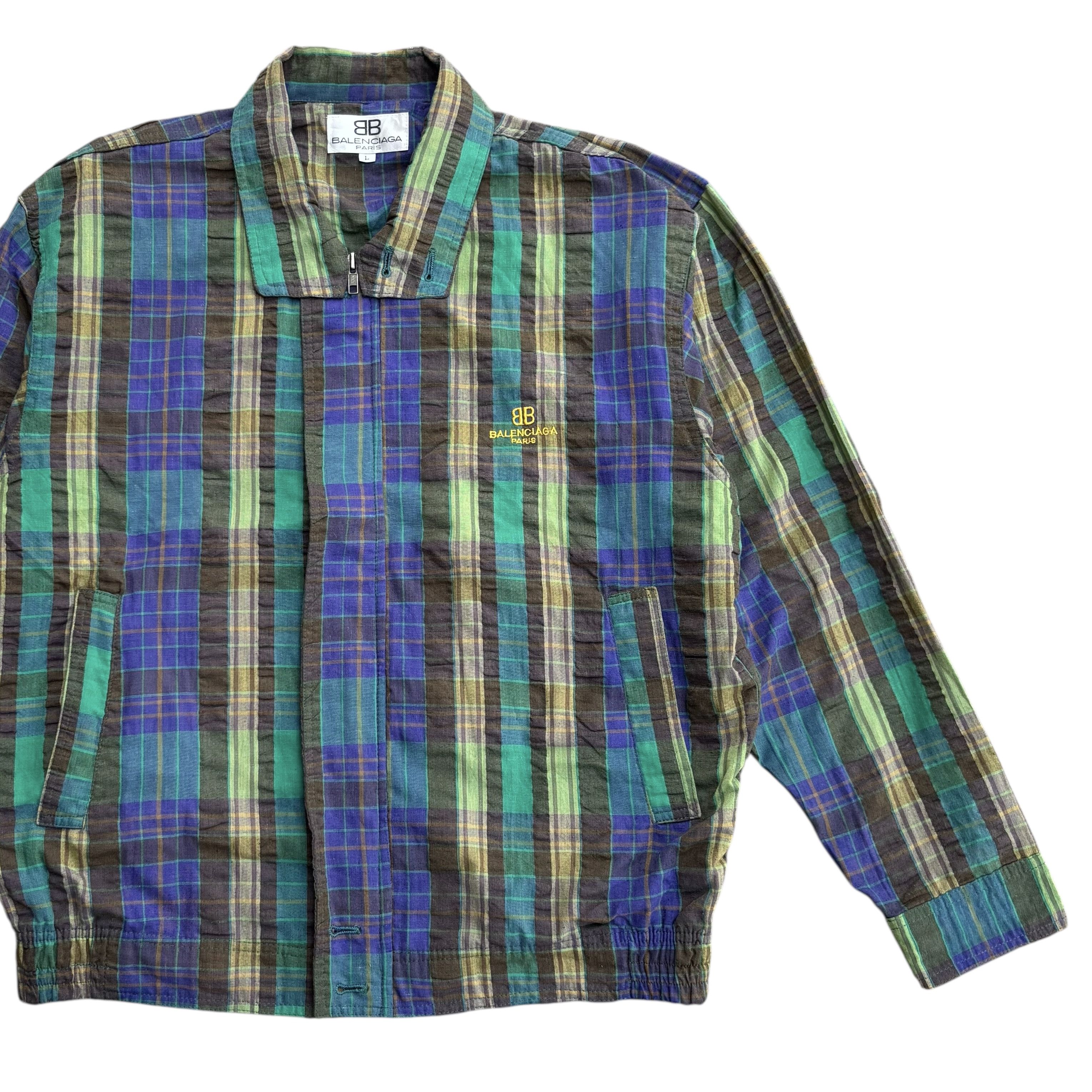 Balenciaga Balenciaga Plaid Bomber Jacket Size US L / EU 52-54 / 3 - 3 Thumbnail