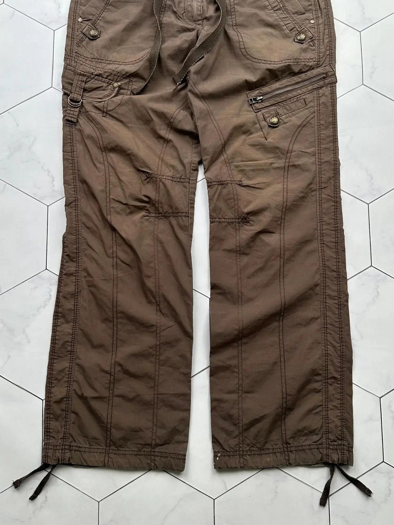 Vintage Vintage Wide Cargo Pants (B440)E2 Size 27" / US 4 / IT 40 - 3 Thumbnail
