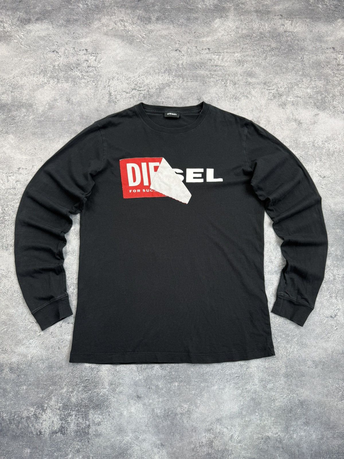Diesel Vintage Diesel Y2K Long Sleeve Big Logo Hype Avant Garde Size US S / EU 44-46 / 1 - 2 Thumbnail