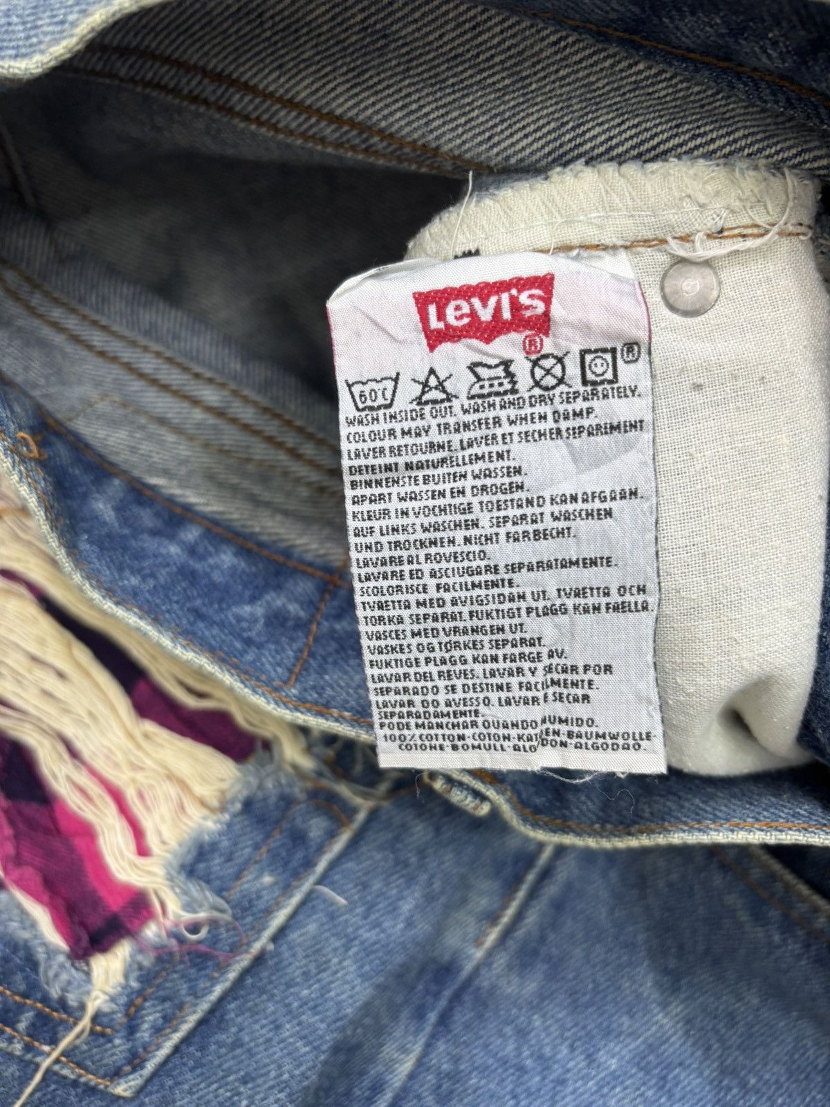 Levi's × Levi's Vintage Clothing × Vintage Vintage LEVIS 501 🇺🇸 PATCHWORK DISTRESSED DENIM JEANS Size US 30 / EU 46 - 12 Thumbnail