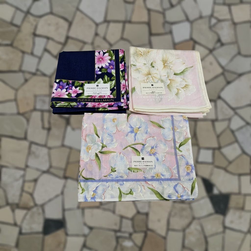 Pierre Balmain Pierre Balmain Handkerchief Lot Of 3 Neckerchief Bandana Scarf Size ONE SIZE - 1 Thumbnail