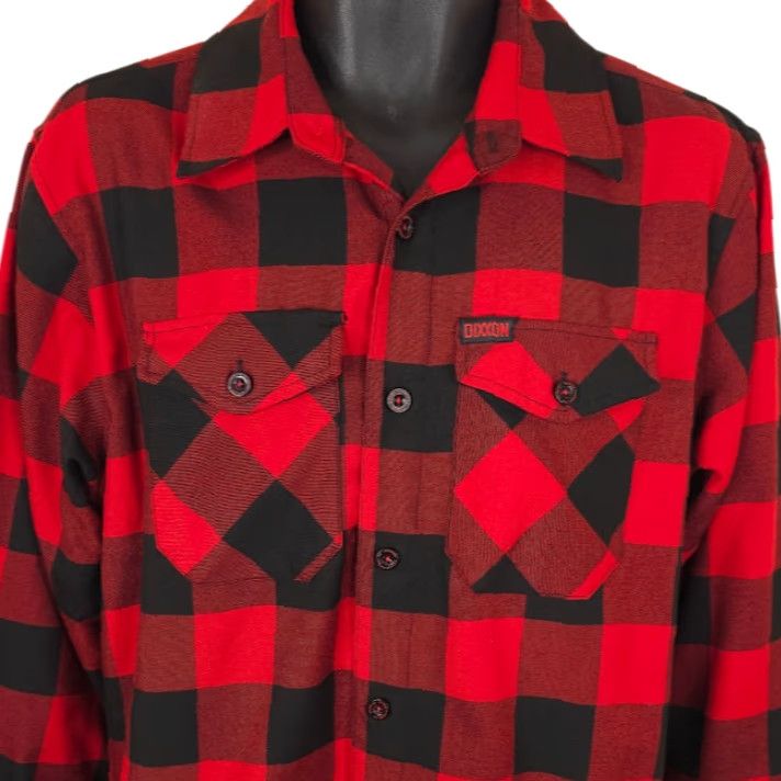 Vintage Dixxon Flannel Shirt Mens Size Medium Red The Shining Horror Plaid Shirt Size US M / EU 48-50 / 2 - 2 Thumbnail