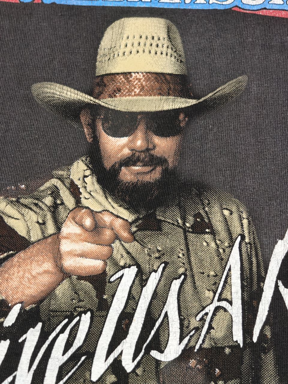 Band Tees ©️1990 Vintage Distressed Hank Williams Jr T Size US L / EU 52-54 / 3 - 11 Thumbnail