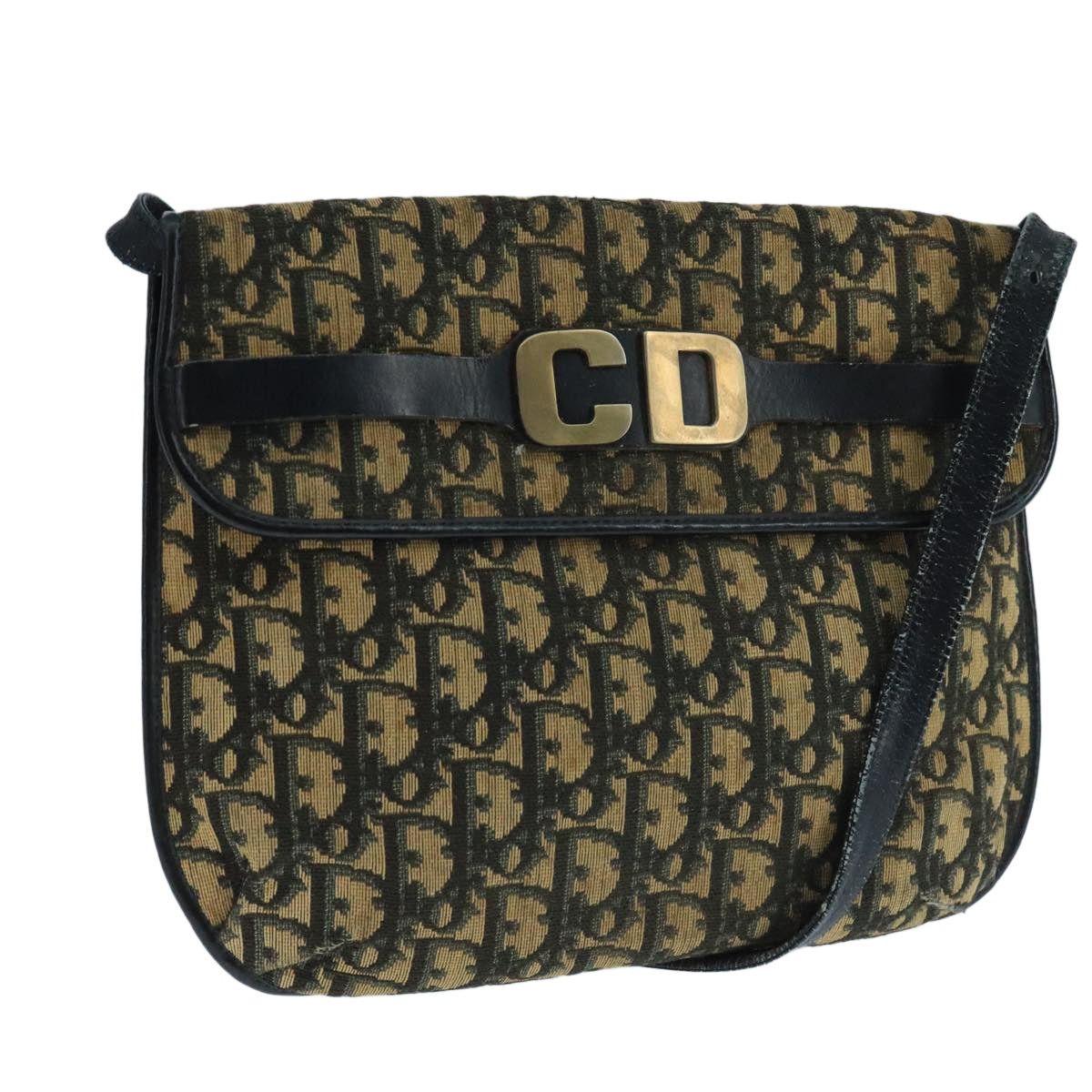 Dior DIOR Trotter Canvas Shoulder Bag Navy Size ONE SIZE - 1 Thumbnail