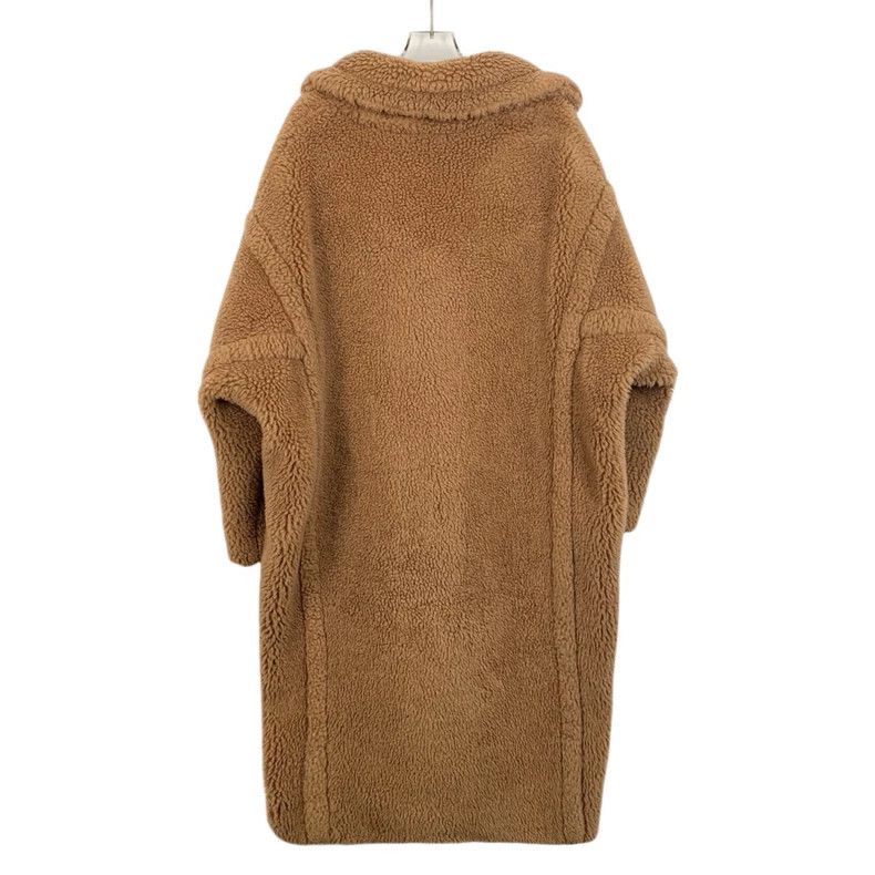 Max Mara Max Mara Teddy brown teddy camel-fleece lapel double-breas Size S / US 4 / IT 40 - 2 Thumbnail