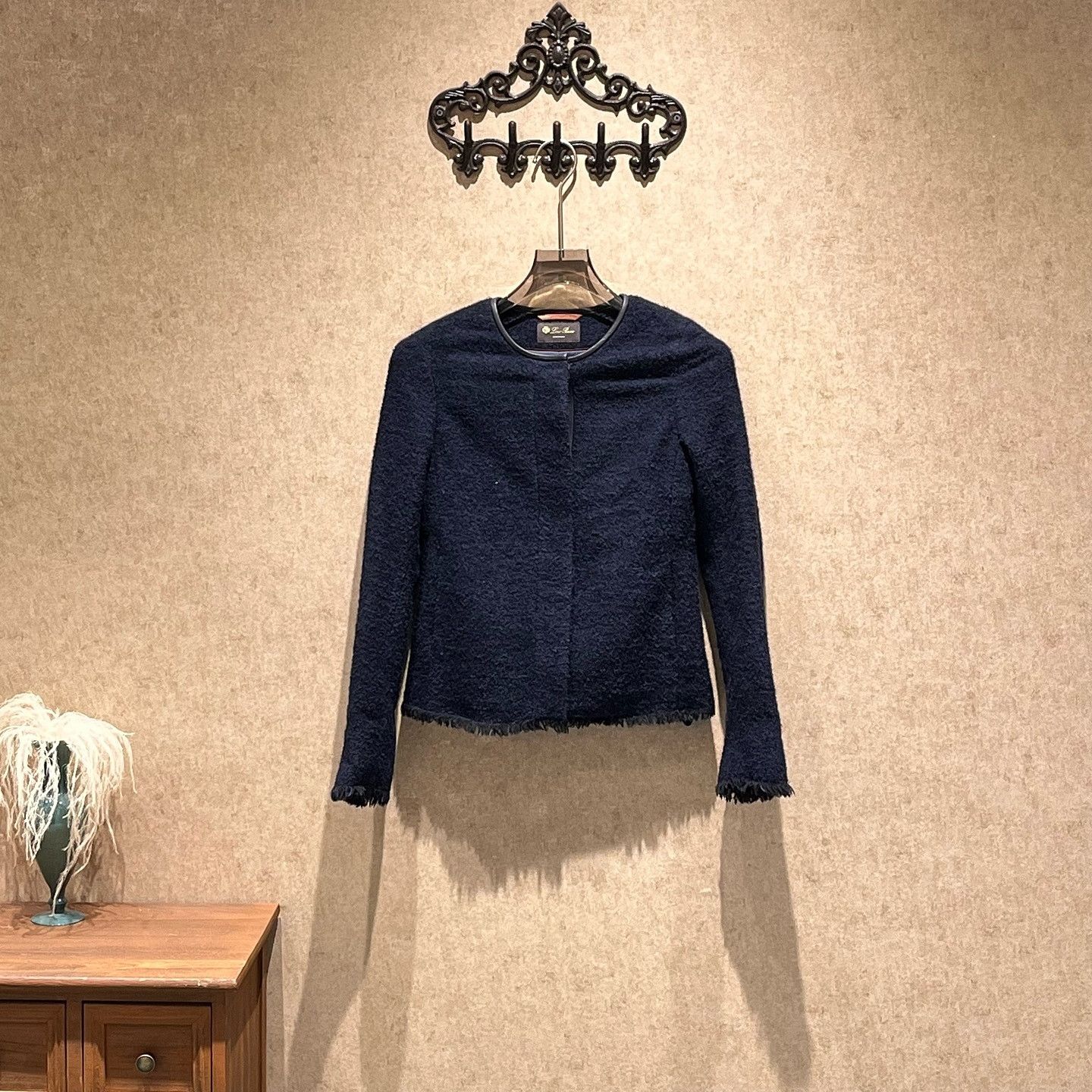Loro Piana Loro Piana Blue Wool Alpaca Blend Jacket Size 36 Size XS / US 0-2 / IT 36-38 - 1 Thumbnail