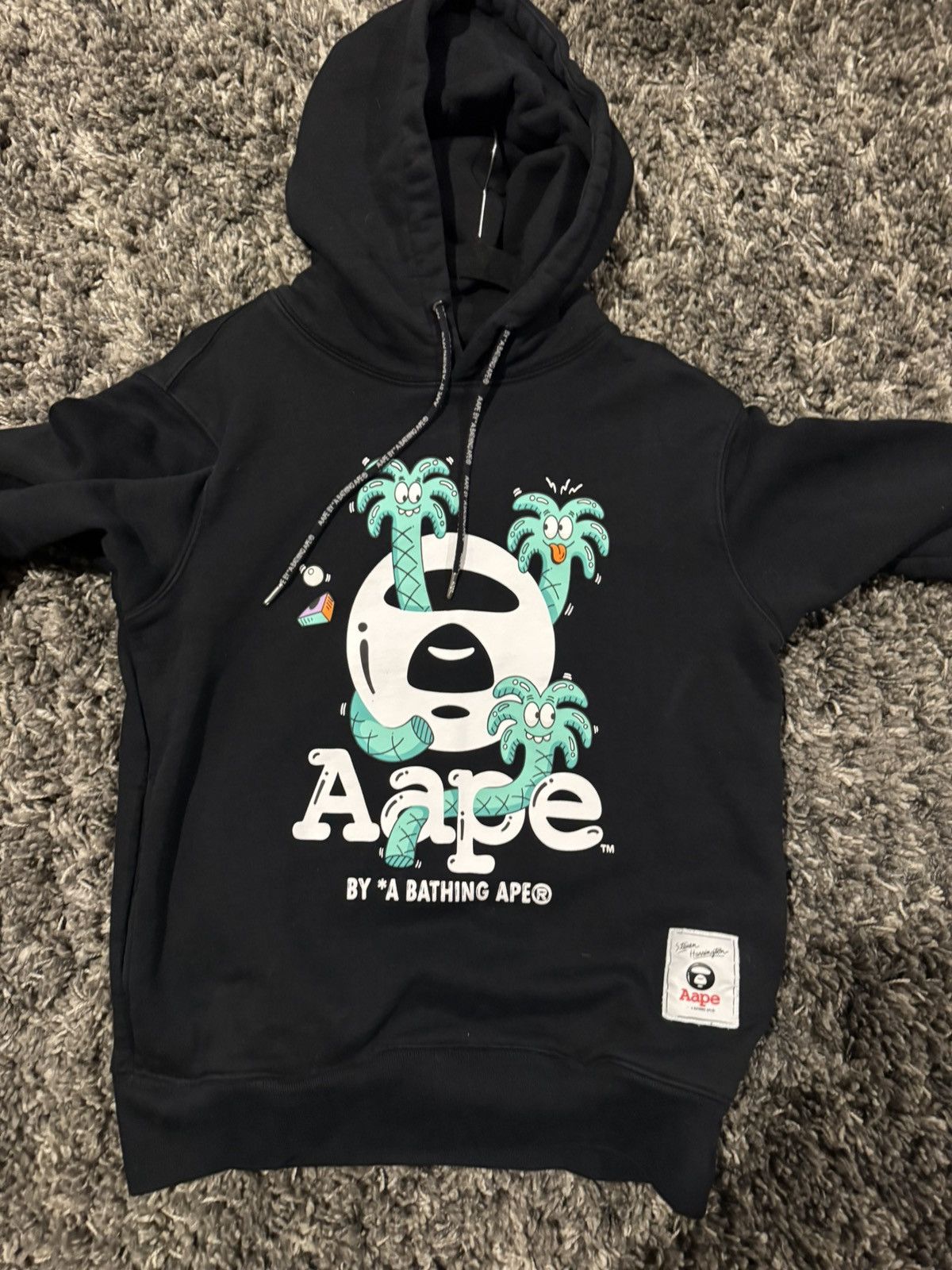 Aape Black Bape hoodie M Size US M / EU 48-50 / 2 - 1 Thumbnail