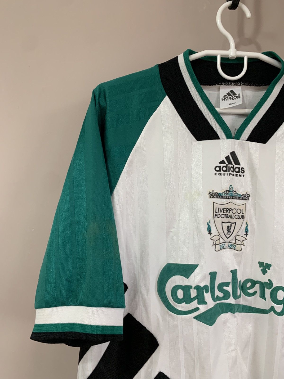 Adidas Liverpool 1993 Away Football Shirt Adidas Vintage Soccer #23 Size US M / EU 48-50 / 2 - 3 Thumbnail