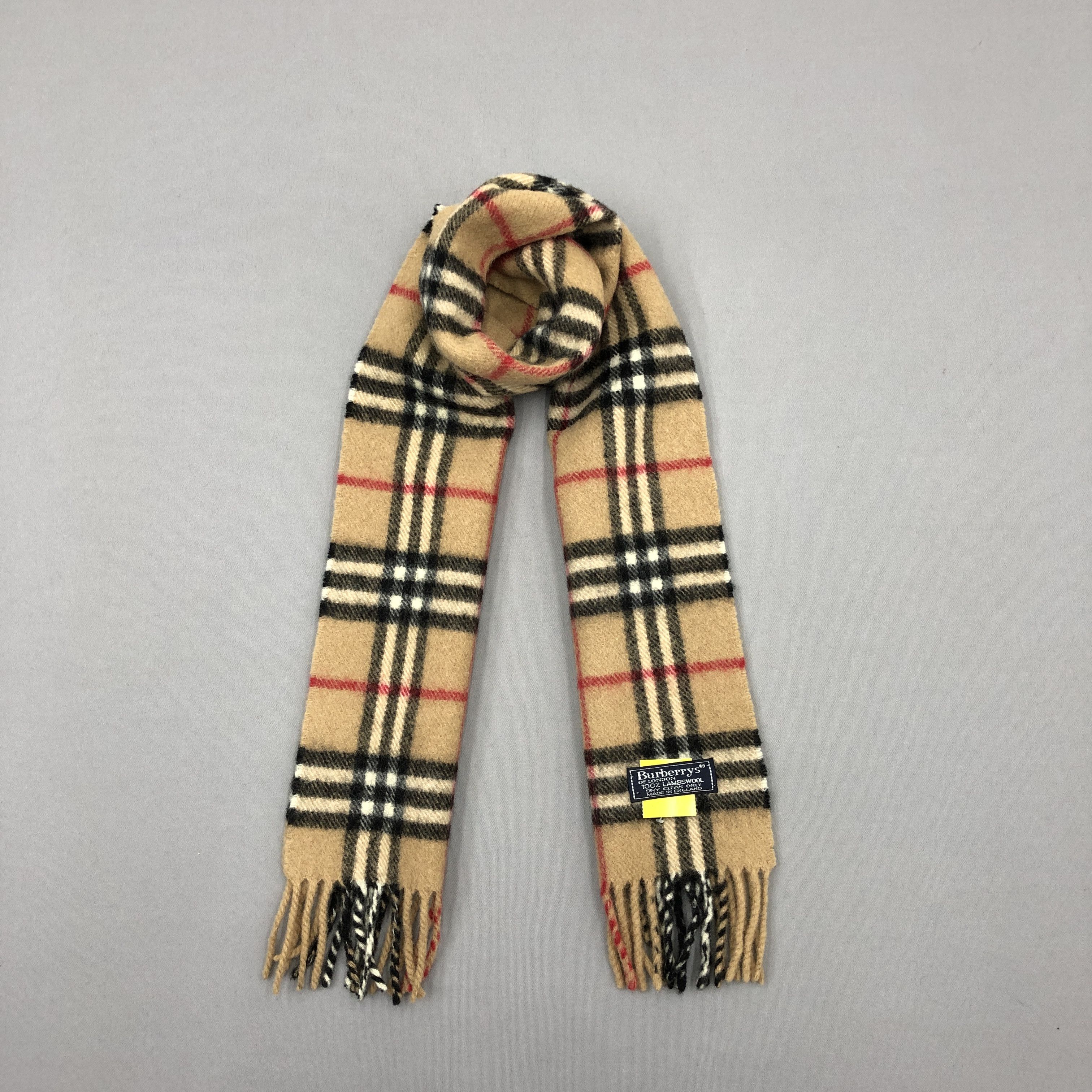 Burberry Vintage Burberry Scarf Muffler Wool Cashmere Scarves Size ONE SIZE - 1 Thumbnail