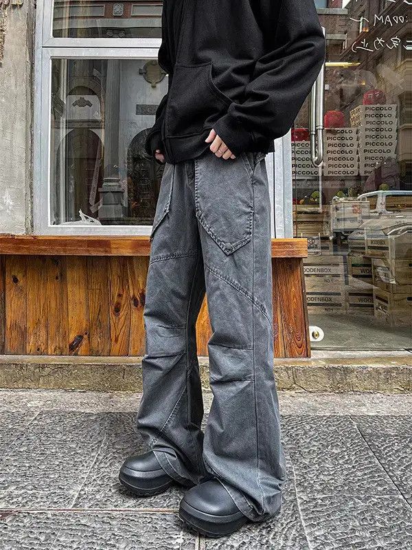 Japanese Brand Retro loose high street micro flared jeans Size US 32 / EU 48 - 1 Thumbnail