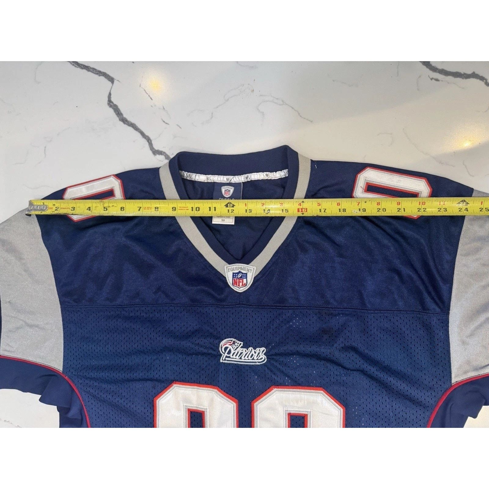 Reebok New England Patriots #00 Reebok NFL Jersey Blue Size 50 XL Size US XL / EU 56 / 4 - 4 Thumbnail
