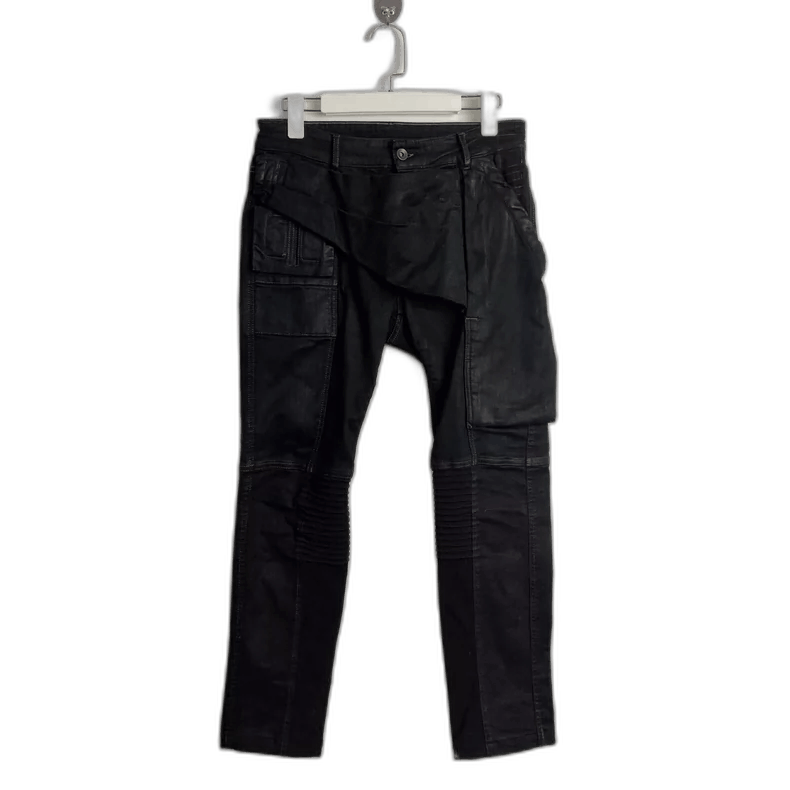Rick Owens rickowens Secondary Line Slant Placket Biker Pants Size US 30 / EU 46 - 1 Thumbnail