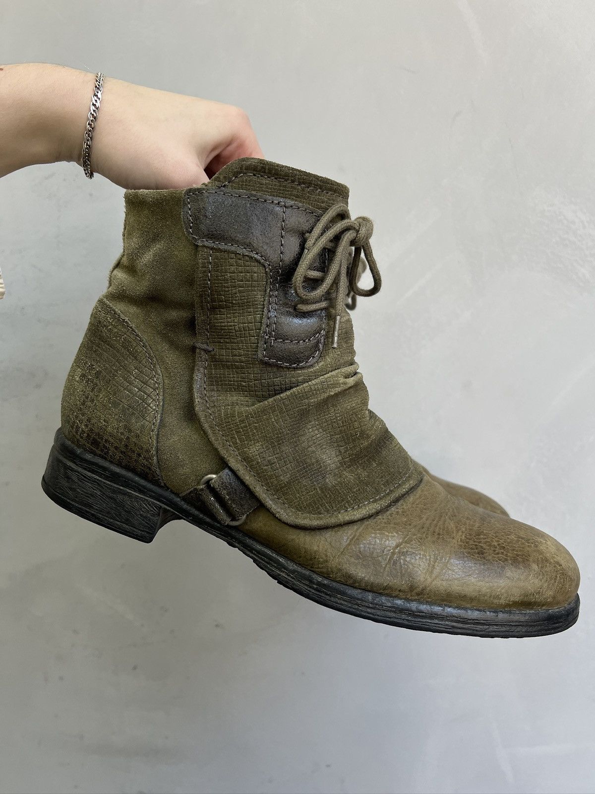 A.S.98 Leather Ankle Boots Vintage Ann demeulemeeste style 90s Size US 8 / EU 41 - 3 Thumbnail