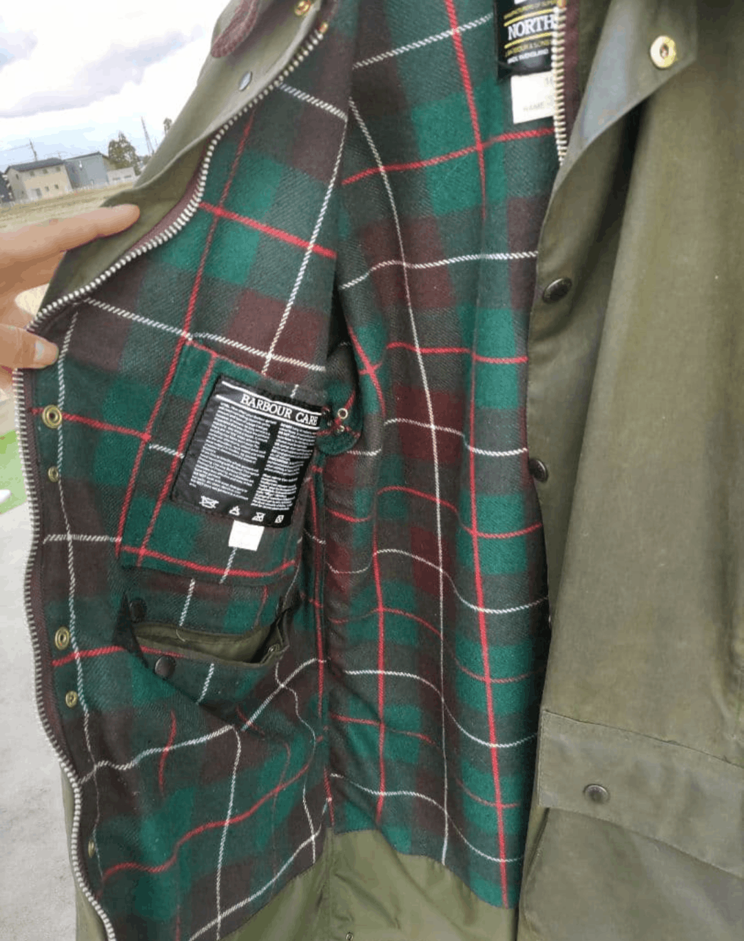 Barbour Excellent Condition★ 1980s Barbour NORTHUMBRIA C40 3 Crest Size US L / EU 52-54 / 3 - 13 Thumbnail