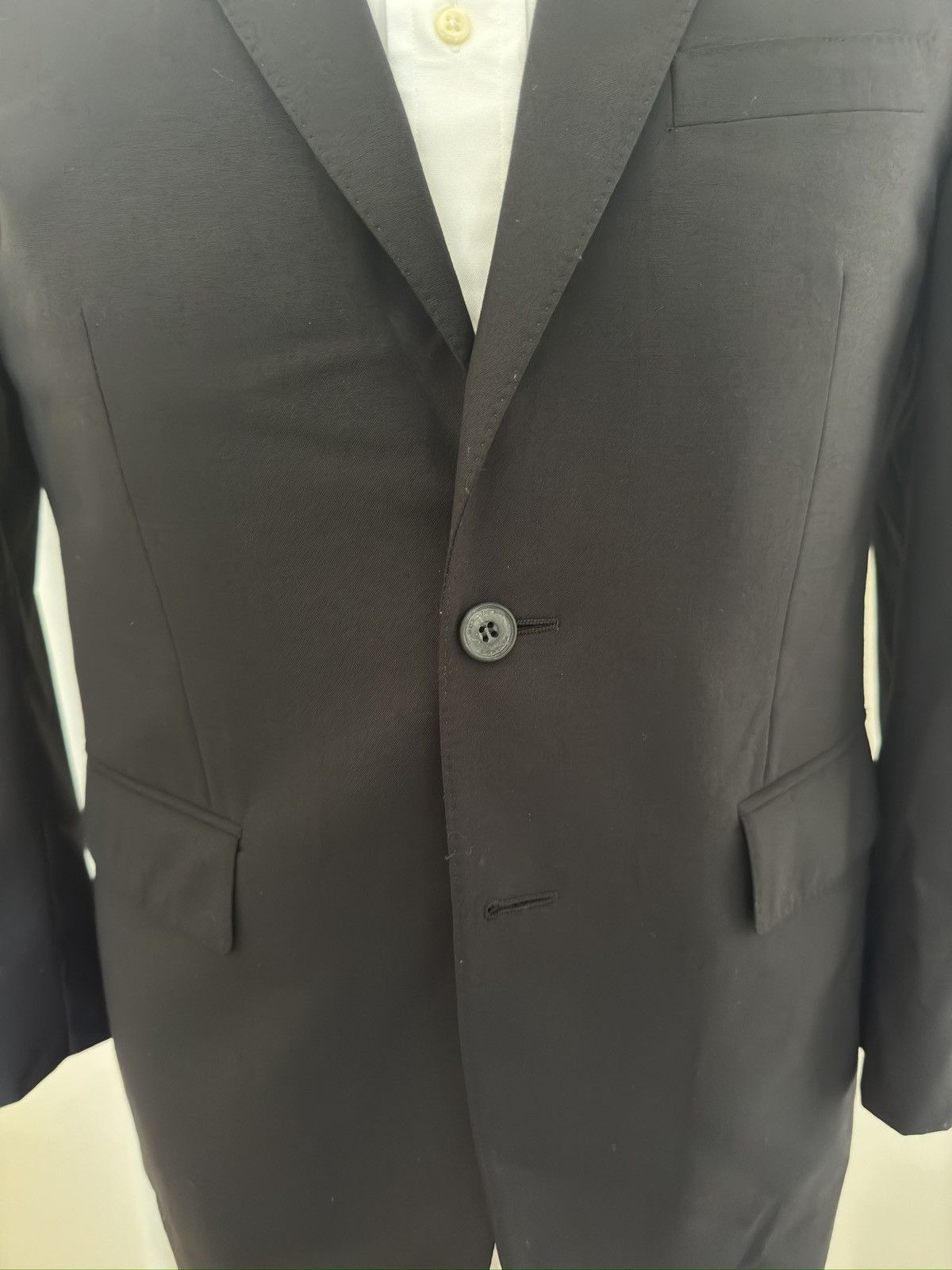 Burberry Burberry Made in Italy Black Single Breasted Wool Jacket 40S Size 40S - 4 Thumbnail