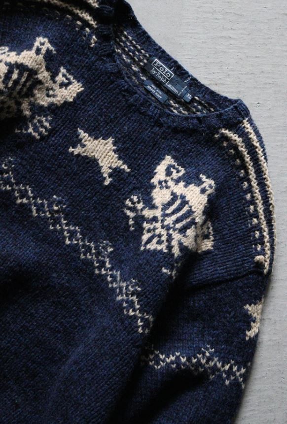 Polo Ralph Lauren Vintage Polo Ralph Lauren Eagle Shield Knit Star Sweater XL Size US XL / EU 56 / 4 - 6 Thumbnail