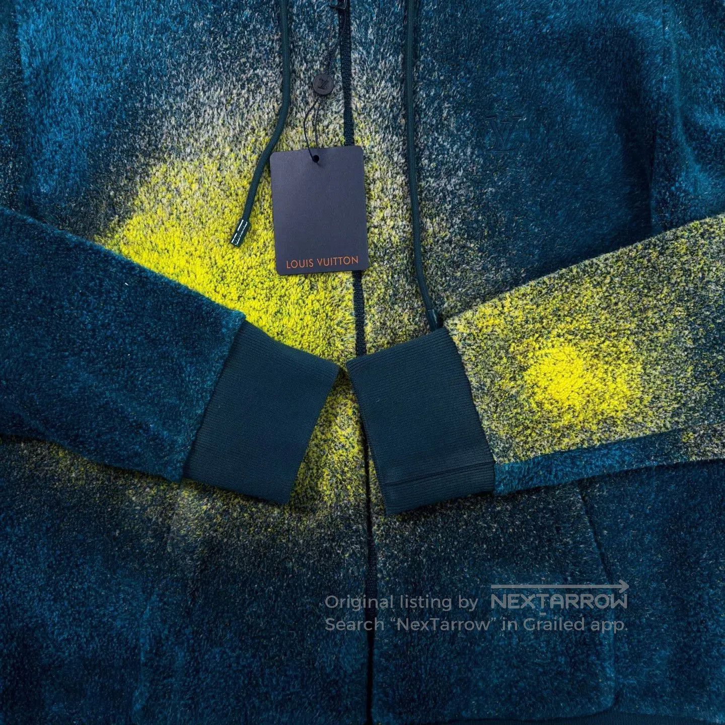 Louis Vuitton LV Blue Gradient Zip Hooded Jacket. Size US M / EU 48-50 / 2 - 4 Thumbnail