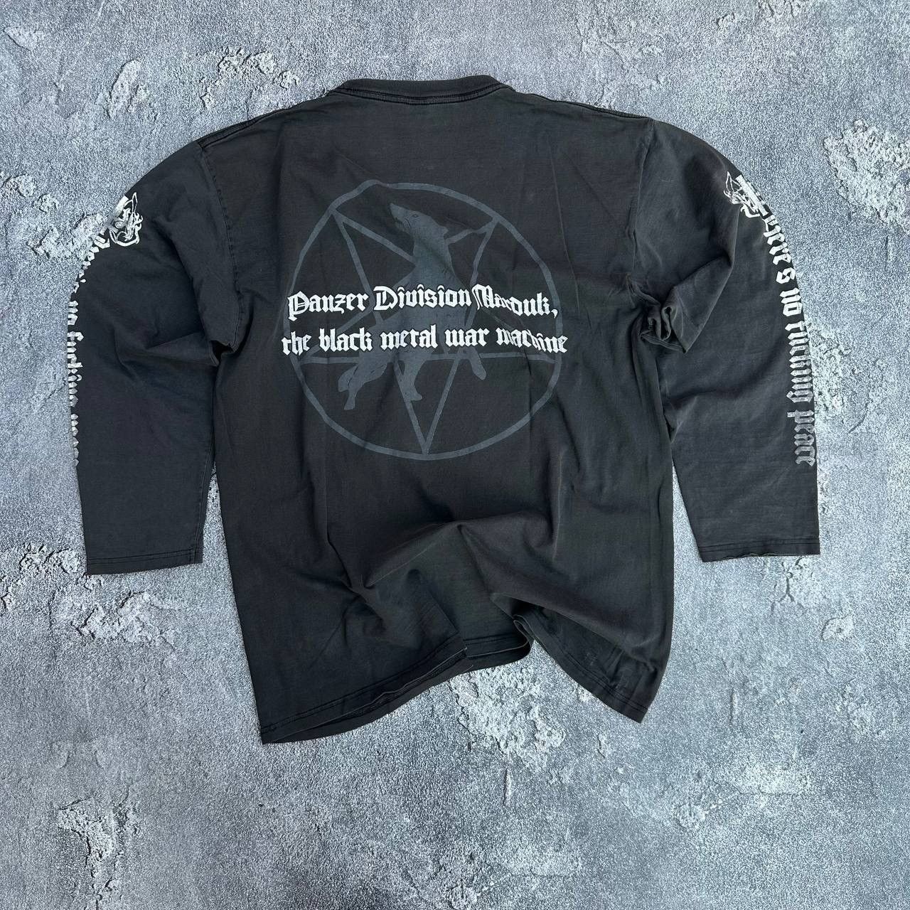 Band Tees × Vintage Vintage 90s Marduk Panzer Division Tank Longsleeve Size US XL / EU 56 / 4 - 2 Thumbnail