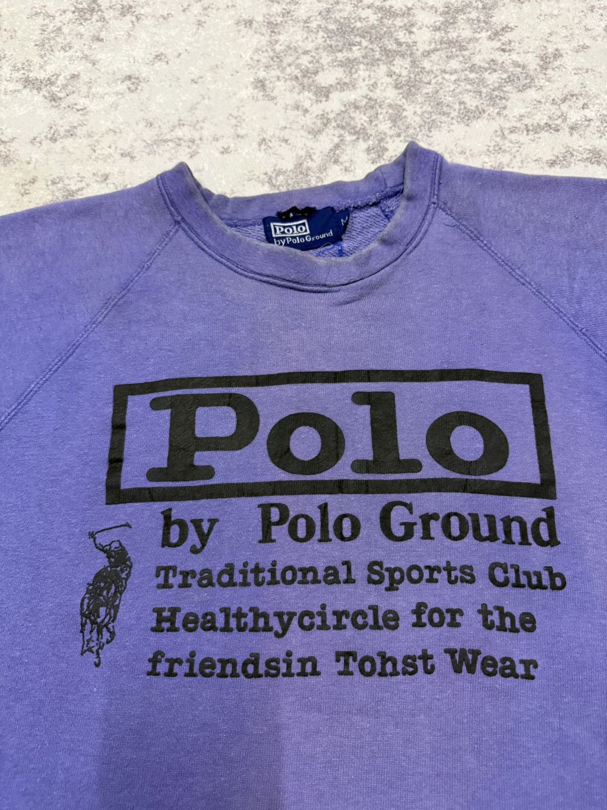Polo Ralph Lauren Vintage 90s Polo by Polo Ground Biglogo Sweatshirt Size US S / EU 44-46 / 1 - 10 Thumbnail