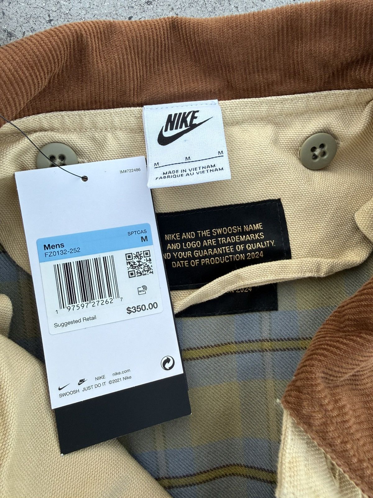 Nike Nike Life Corduroy Jacket Size US M / EU 48-50 / 2 - 4 Thumbnail