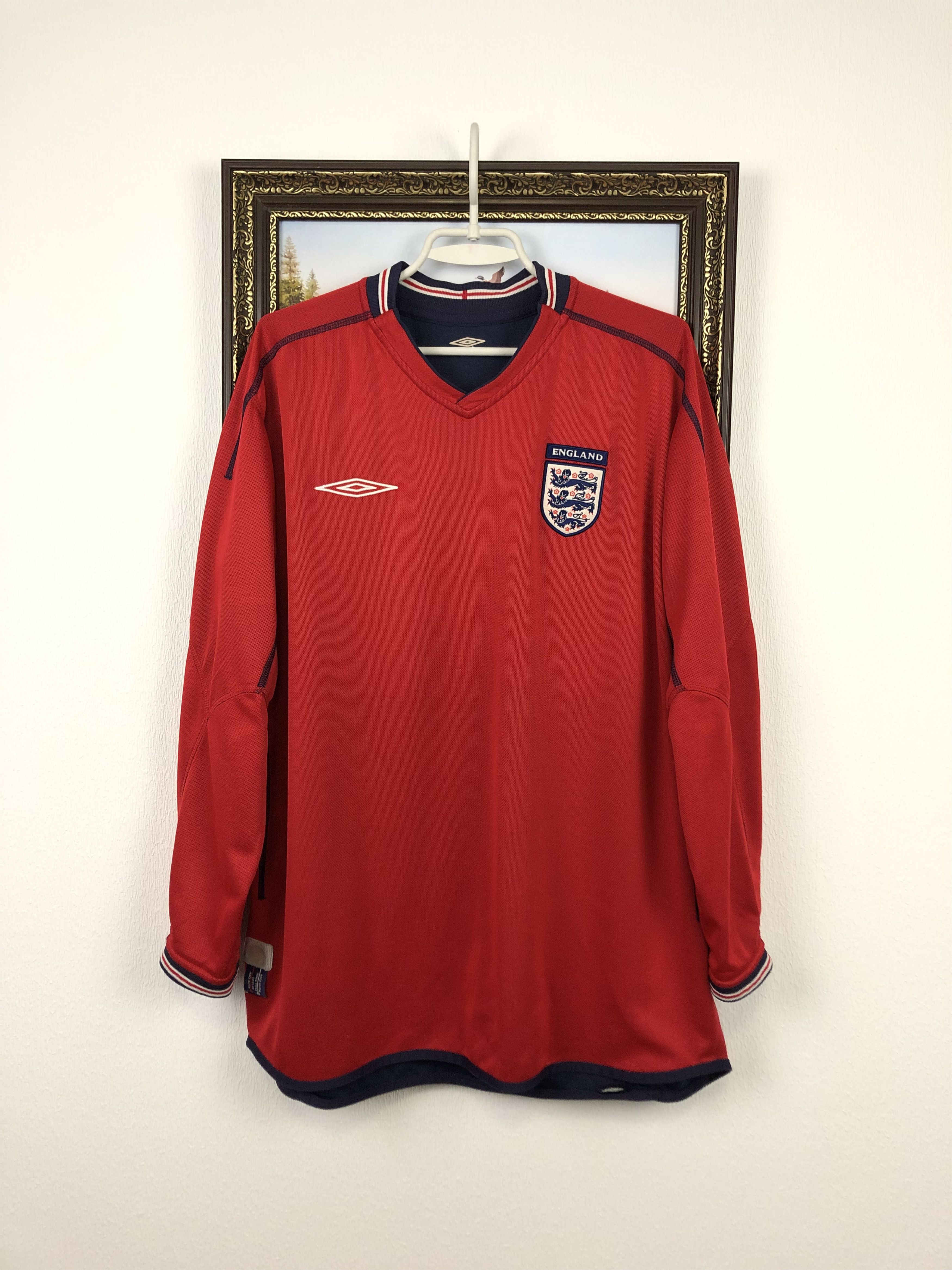 England football shirt 2002 Reversible Long Sleeve Jersey
