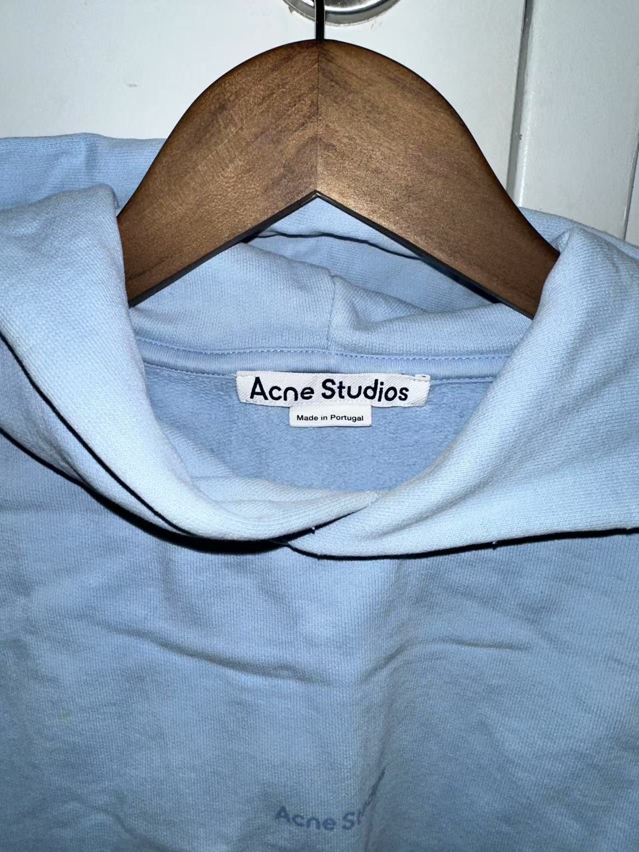 Acne Studios Acne Studios Blue Logo Stamp Hoodie Acne Studios Size US XS / EU 42 / 0 - 3 Thumbnail