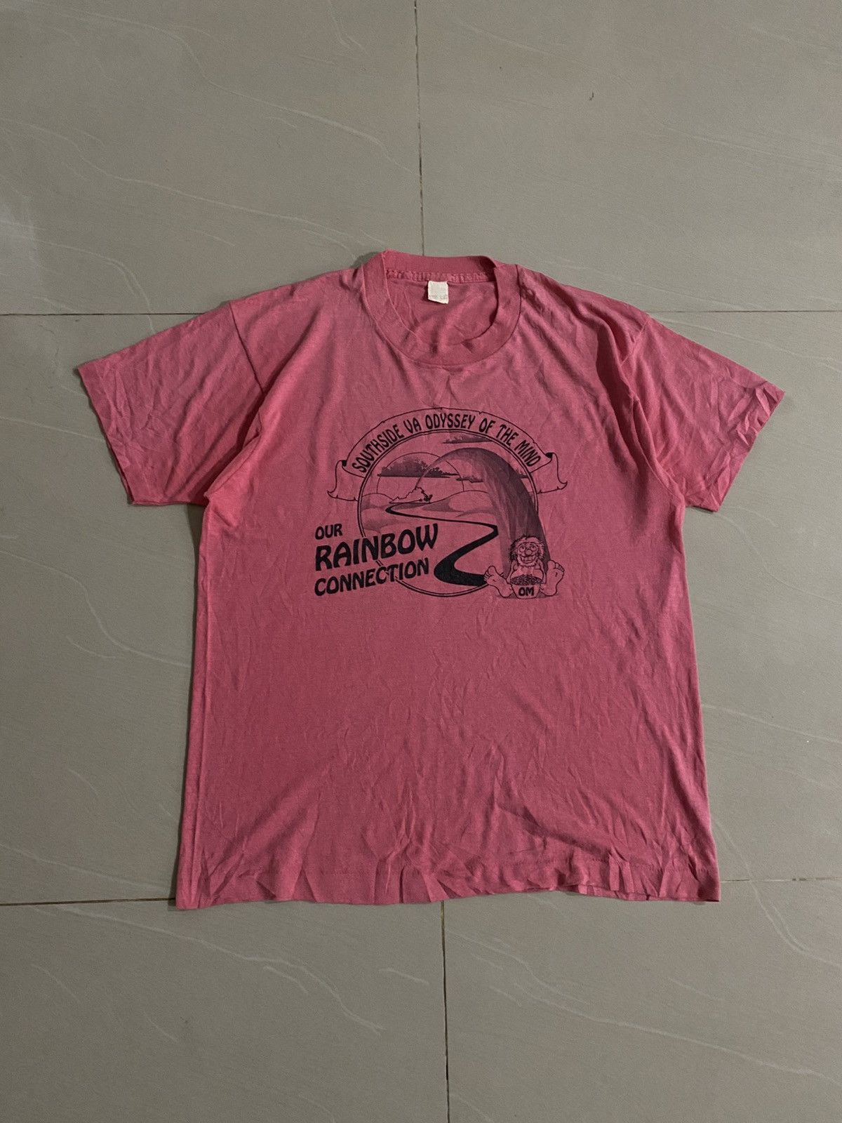 Vintage 80s Odyssey Of The Mind Omer Singlestitch Tshirt Size US L / EU 52-54 / 3 - 1 Thumbnail