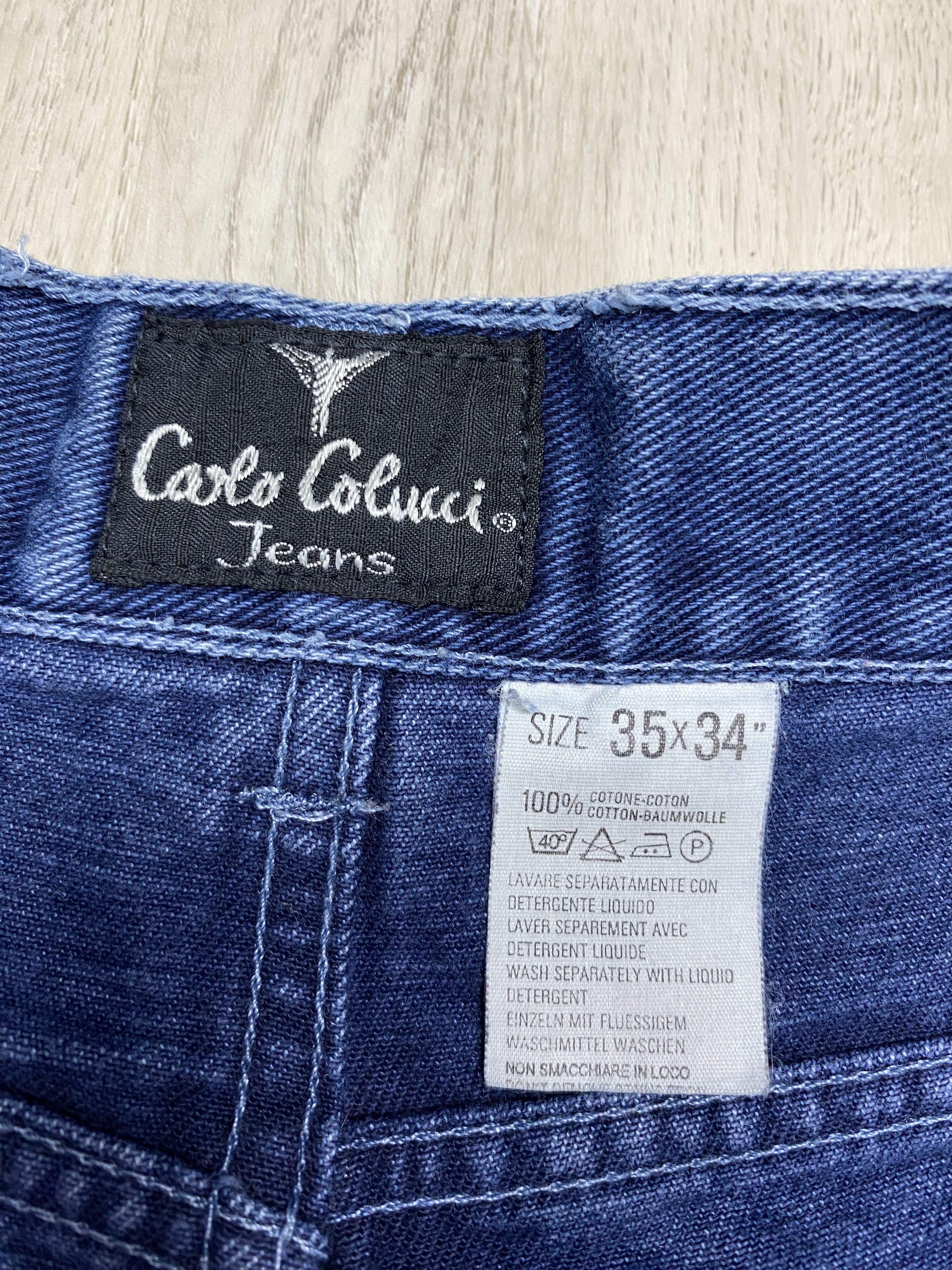 Carlo Colucci Carlo Colucci 90s Vintage Mens Denim Pants Jeans Size US 35 - 5 Thumbnail