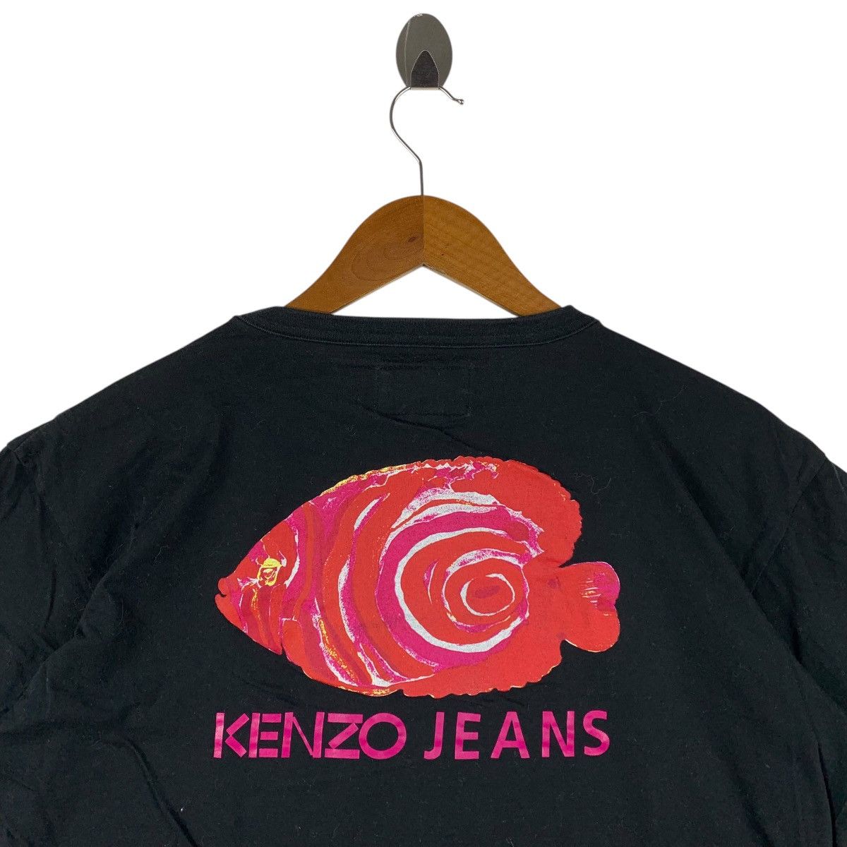 Kenzo Vintage KENZO jeans big logo back hit tee Size US M / EU 48-50 / 2 - 9 Thumbnail