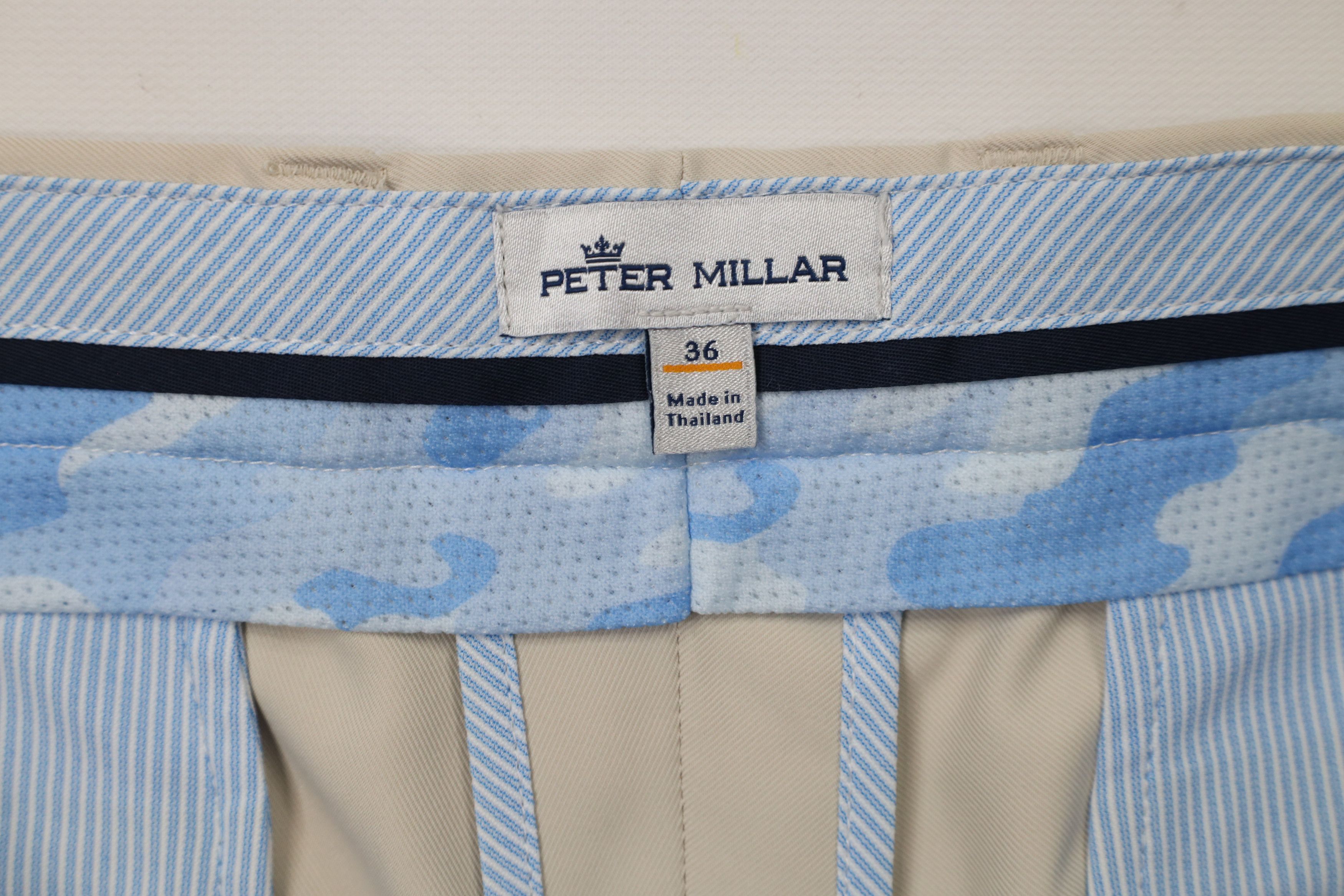 Peter Millar × Vintage Peter Millar Front Tech Above Knee Golf Golfing Chino Shorts Size US 36 / EU 52 - 8 Thumbnail