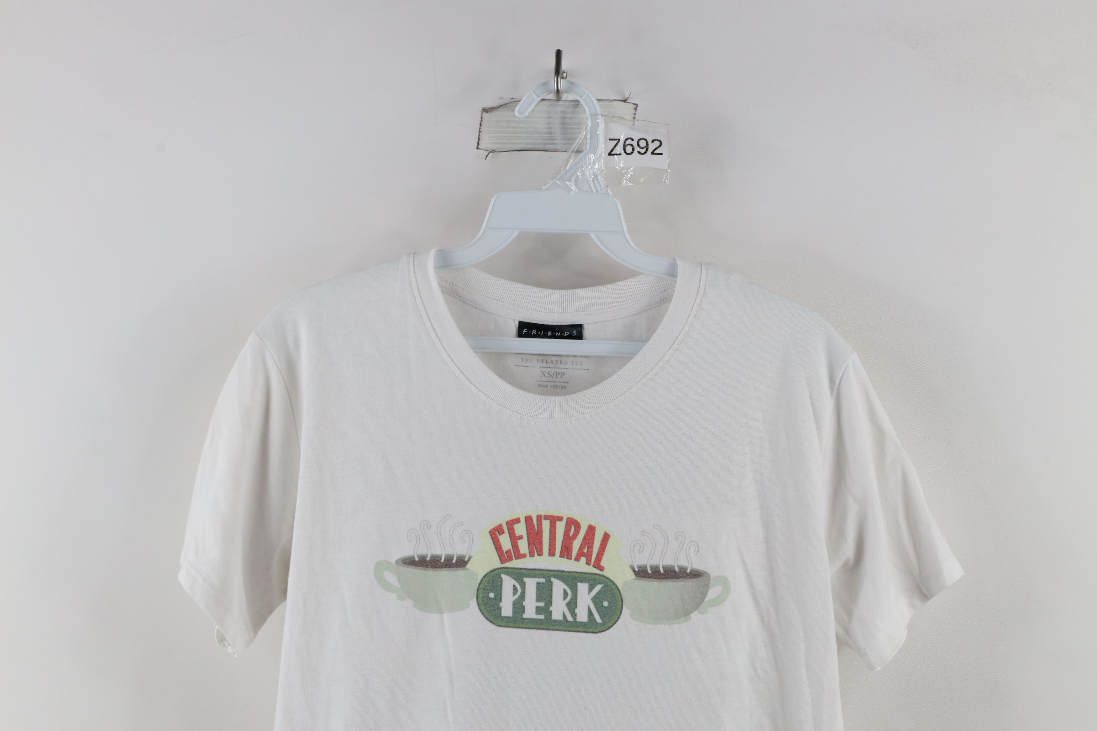 Vintage Retro Friends The TV Series Central Perk Coffee T-Shirt Size XS / US 0-2 / IT 36-38 - 2 Thumbnail