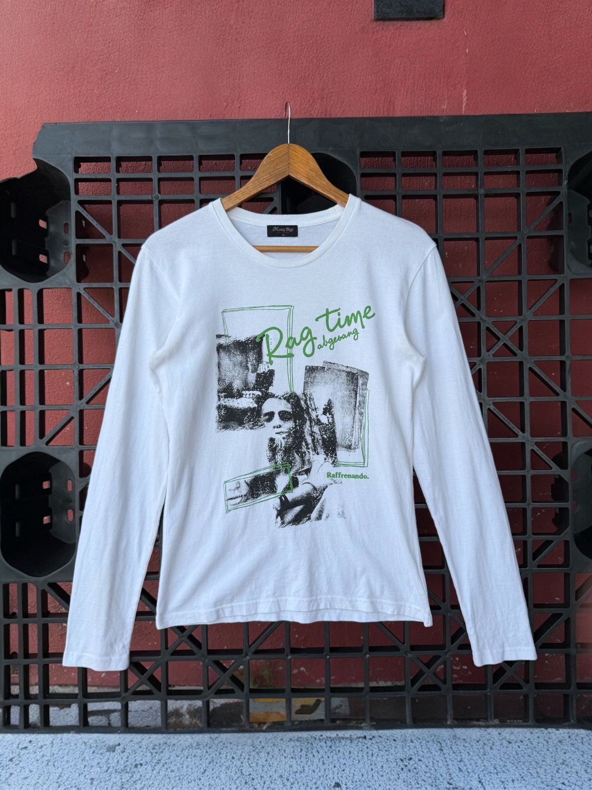 Japanese Brand Vintage Men’s Bigi Rag Time Raffrenando Graphic Tee Size US S / EU 44-46 / 1 - 1 Thumbnail