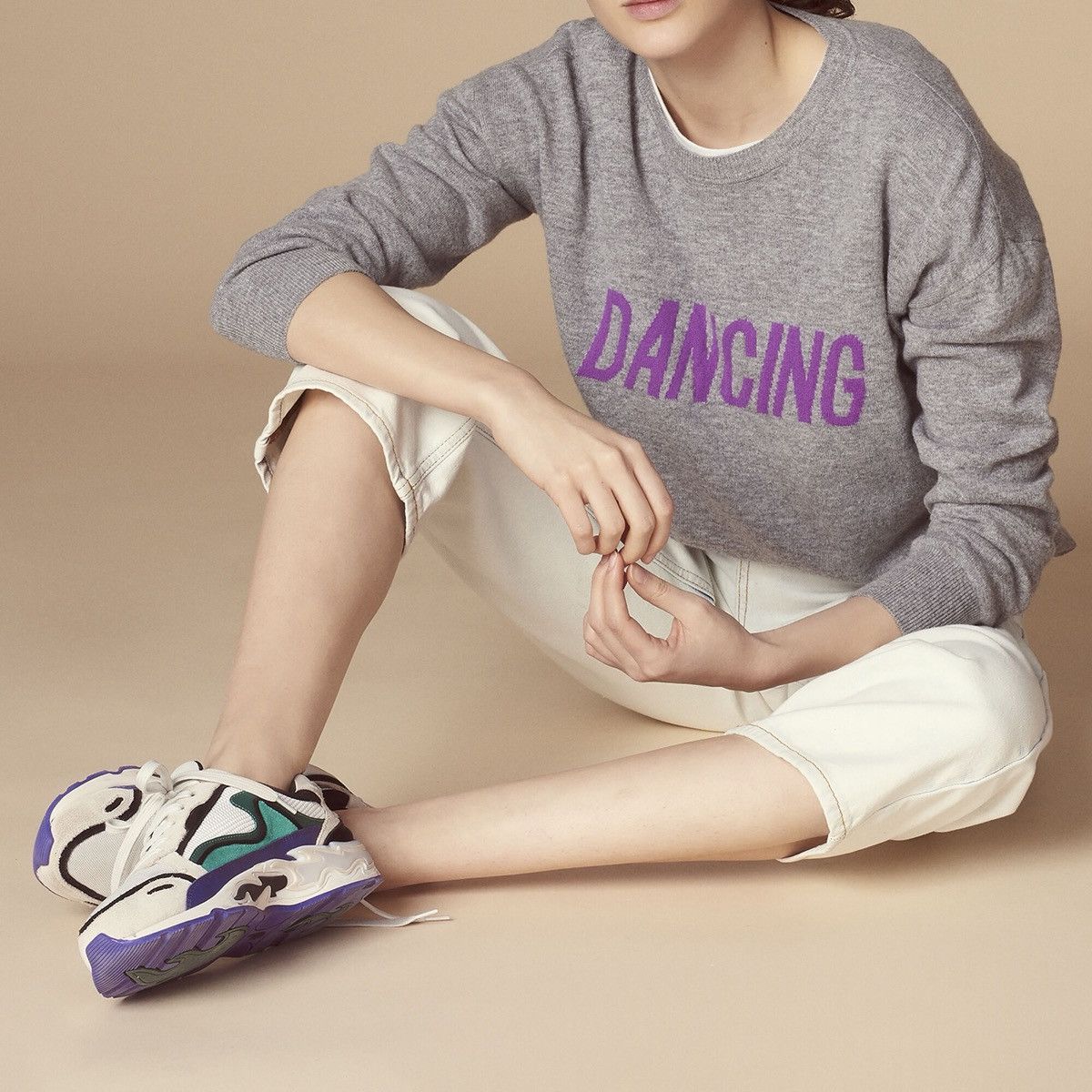 Sandro Sandro Paris Dancing Wool Blend Women’s Sweater Size L / US 10 / IT 46 - 2 Thumbnail