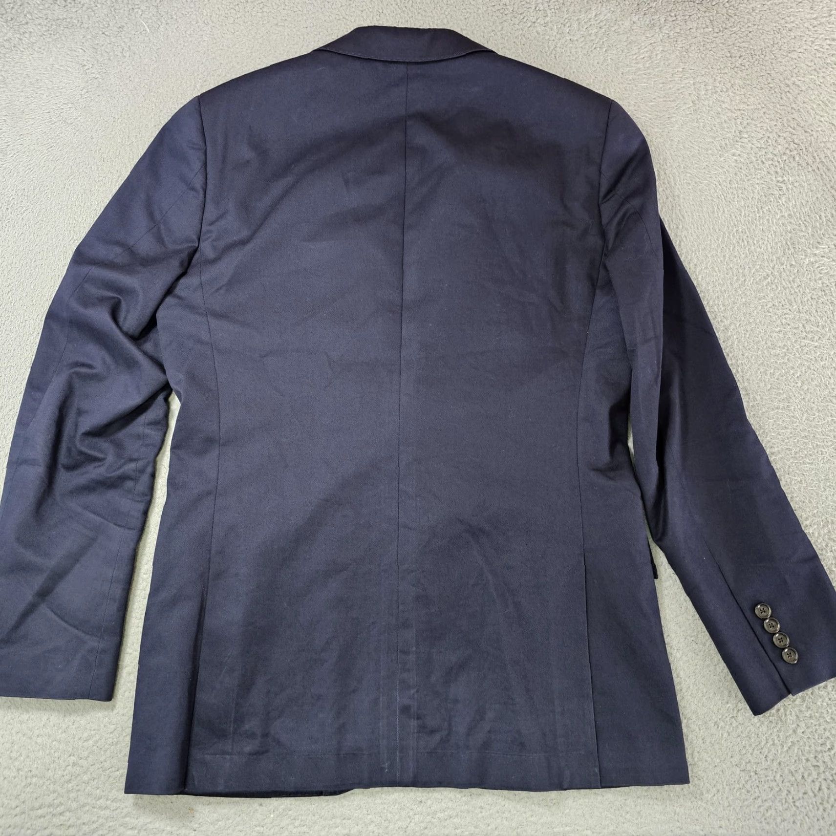 J.Crew J.Crew Blazer Mens 38R Navy Cotton Slim Fit Italian Fabric Ludlow Size 38R - 7 Thumbnail