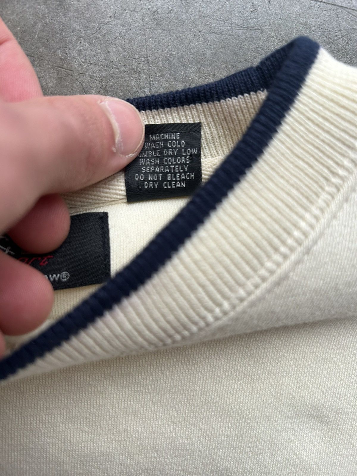 Croft & Barrow × Vintage Vintage 90s/Y2K C&B Cream Golf Sweater Size US L / EU 52-54 / 3 - 4 Thumbnail