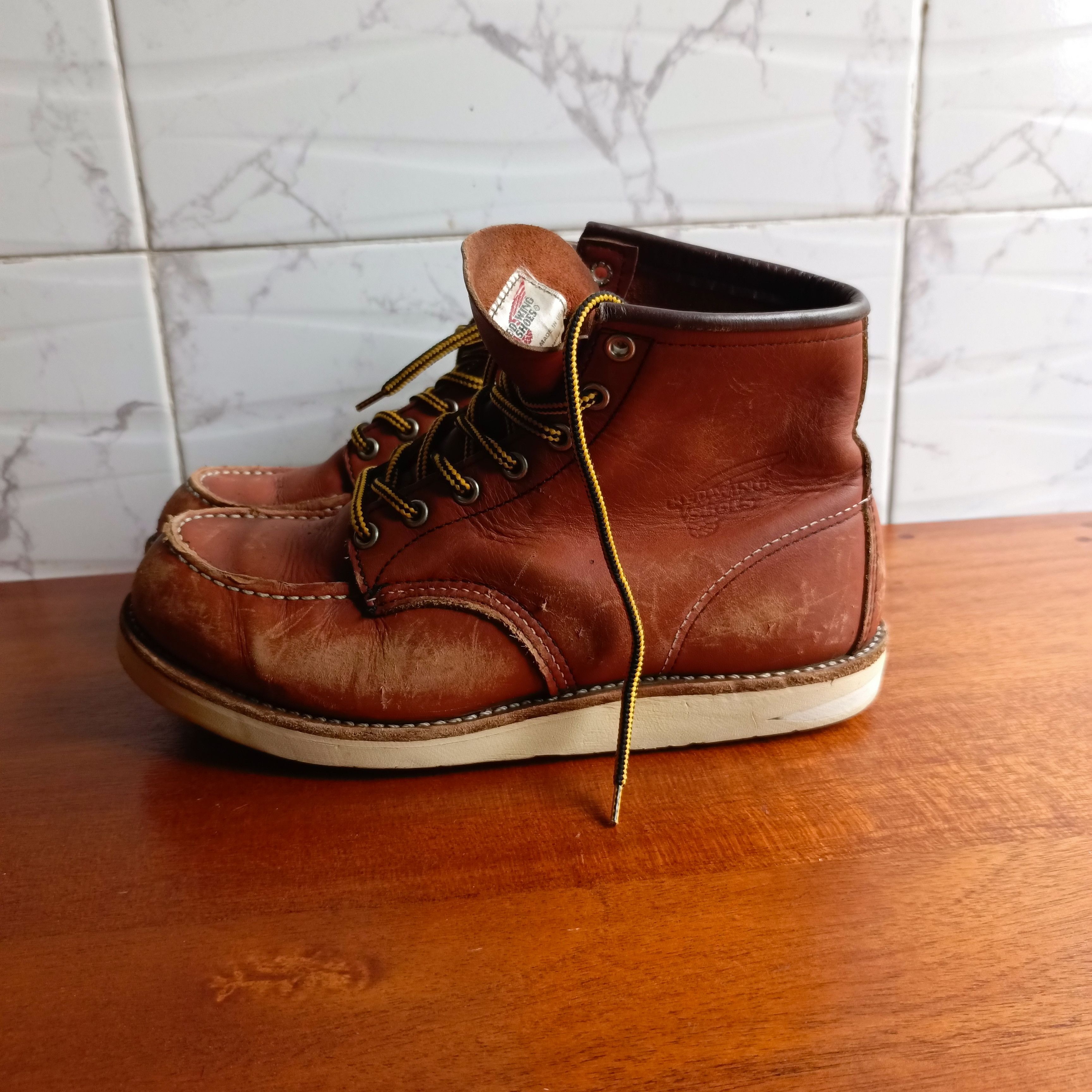 Red Wing Redwing 8131 boots brown leather size US 8.5 Size US 8.5 / EU 41-42 - 4 Thumbnail