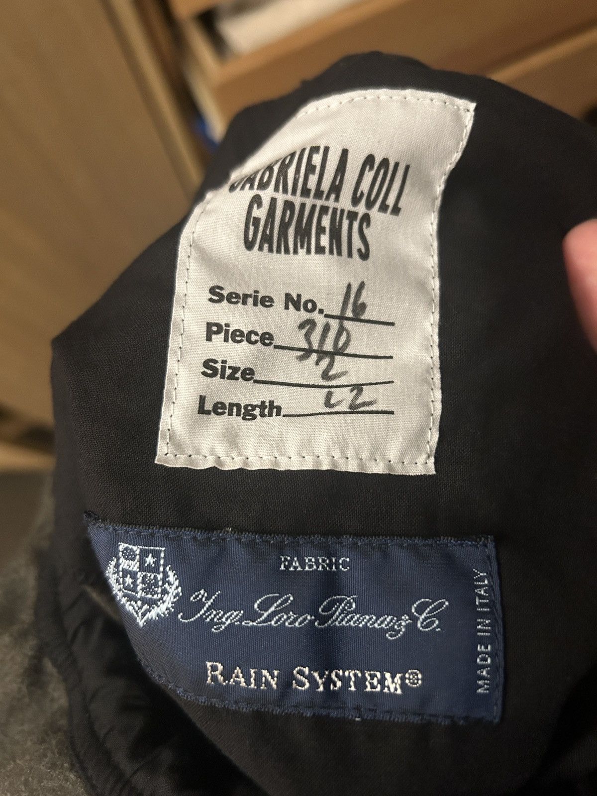 Gabriella Coll Garments No.310 Heavy Wool Crossed Trousers Size US 30 / EU 46 - 6 Thumbnail