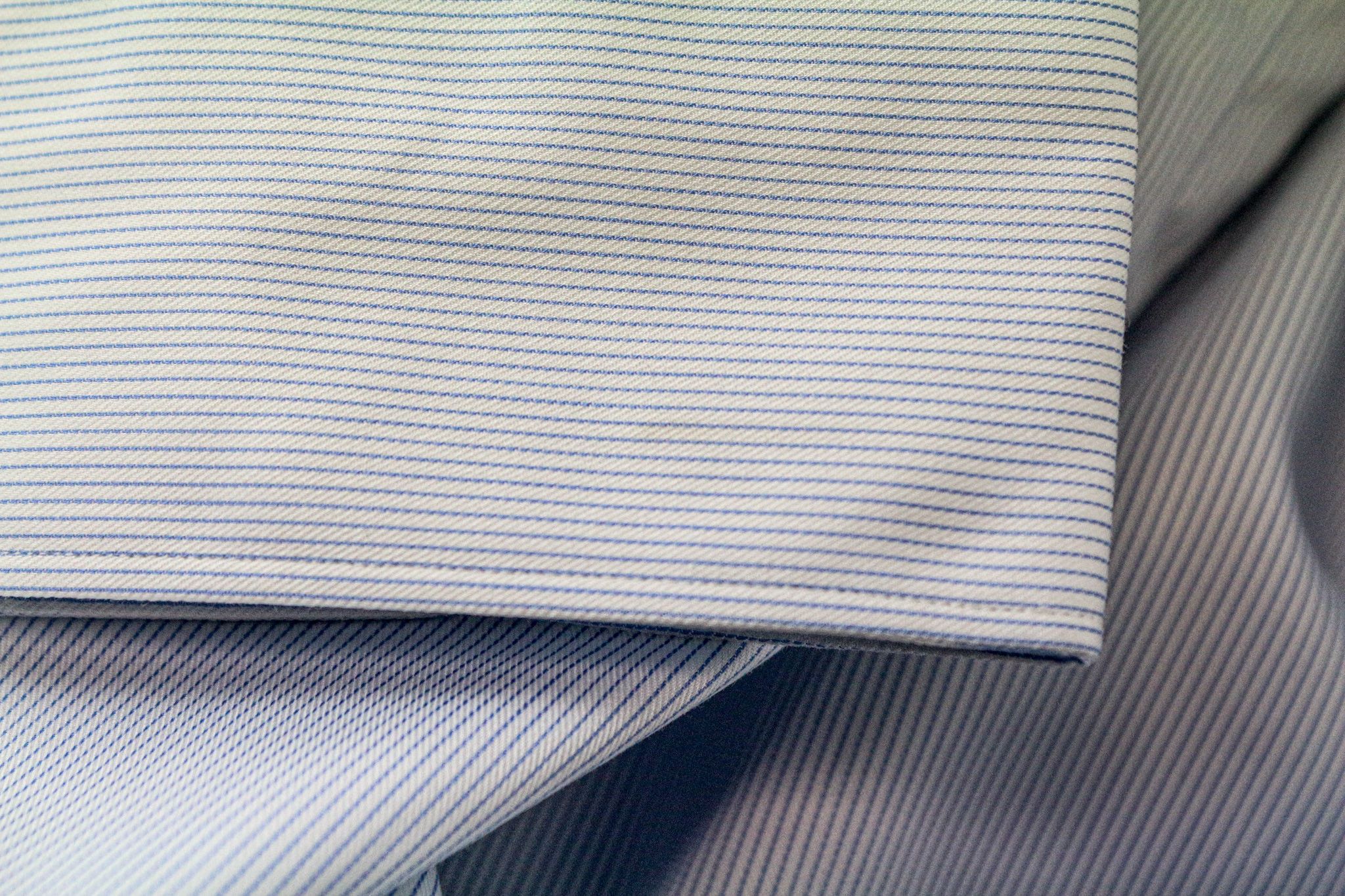 Suitsupply ~XS/S Extra Slim Light Blue Cotton Striped Shirt 77095 Size US XS / EU 42 / 0 - 8 Thumbnail