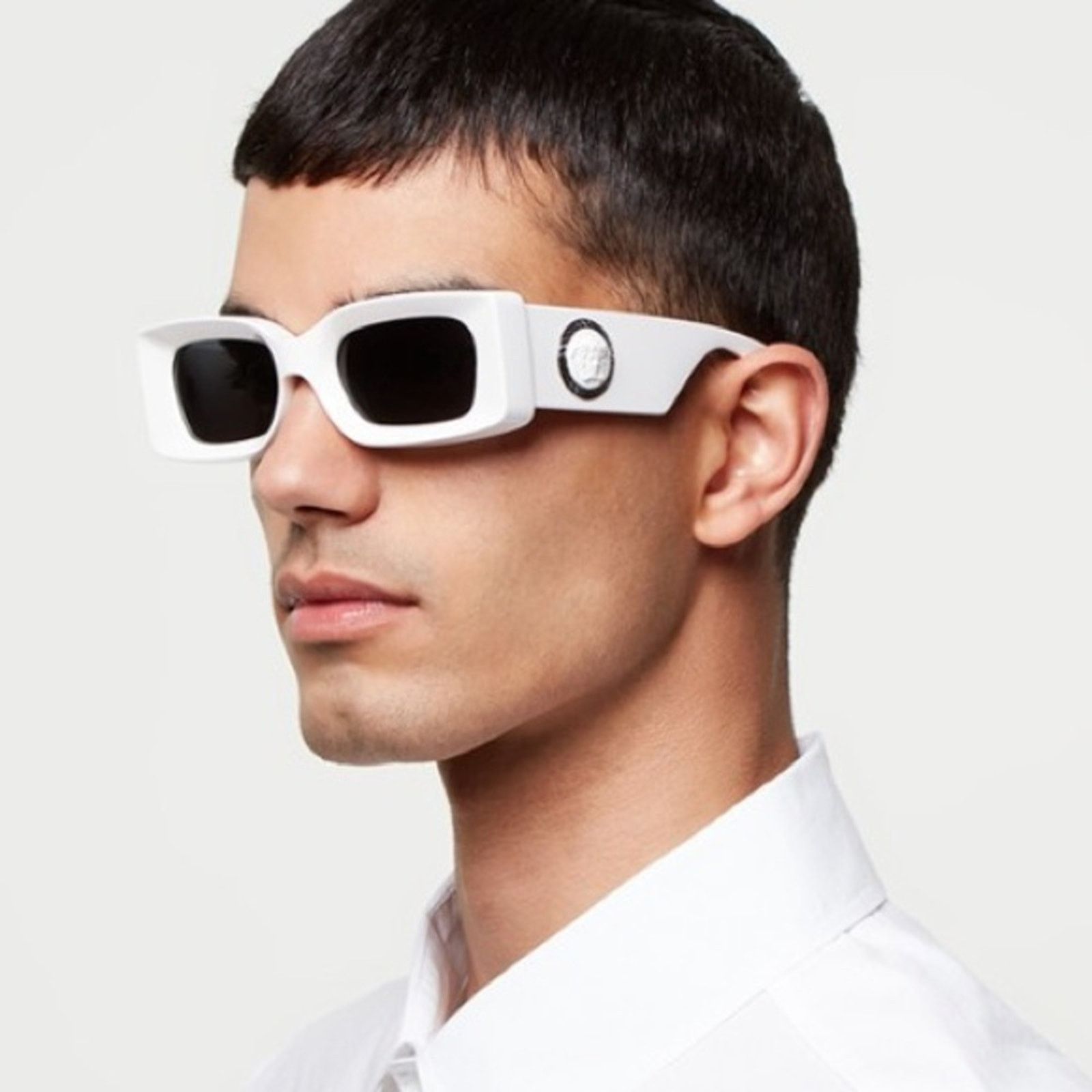 Versace New! Versace White Sunglasses, VE4474U 314/87, Authentic Size ONE SIZE - 5 Thumbnail